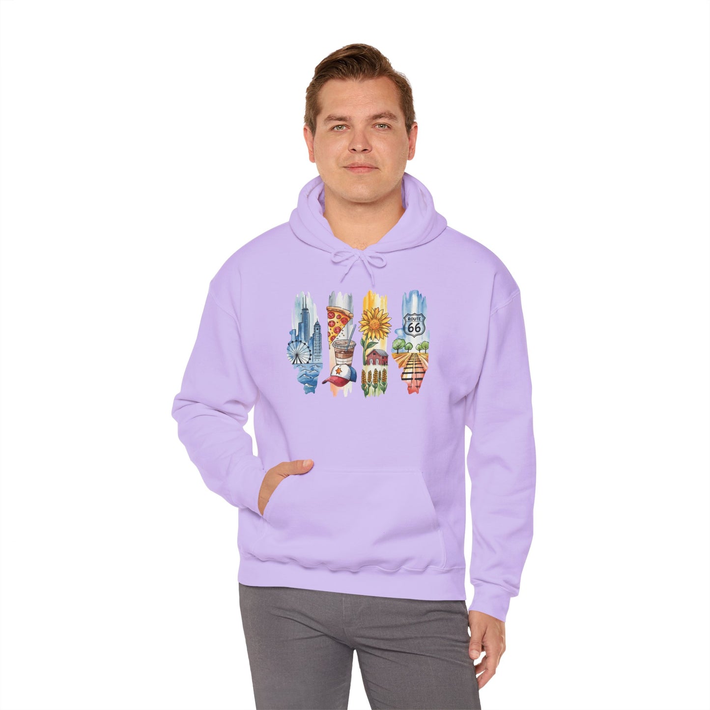 Illinois Nature Hoodie – Unisex Sweatshirt for Trail, Lake & City Escape Lovers