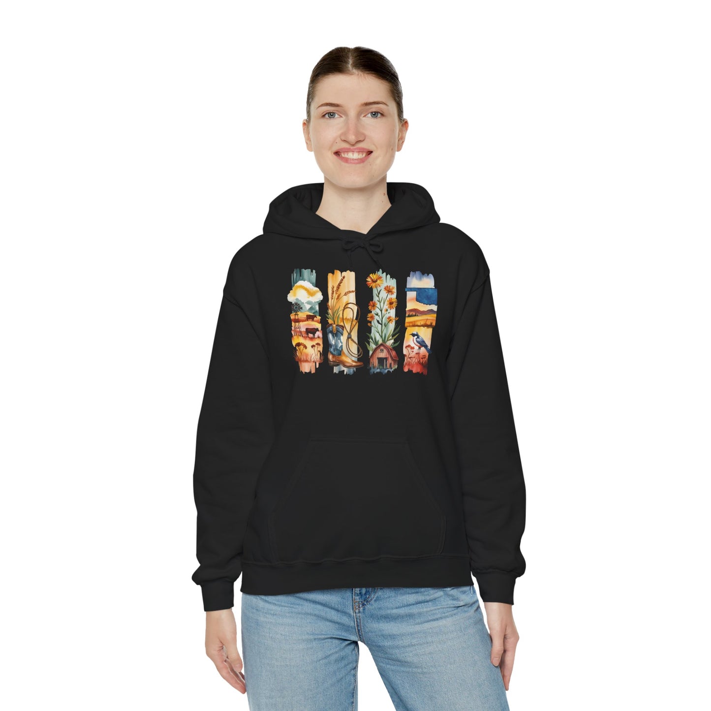 Oklahoma Nature Hoodie – Unisex Scenic Sweatshirt for Outdoor Adventurers