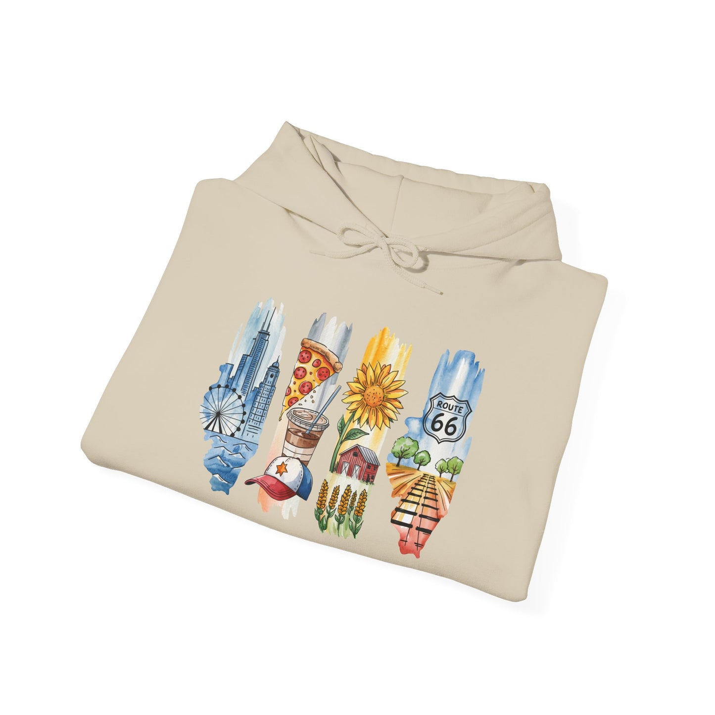 Illinois Nature Hoodie – Unisex Sweatshirt for Trail, Lake & City Escape Lovers