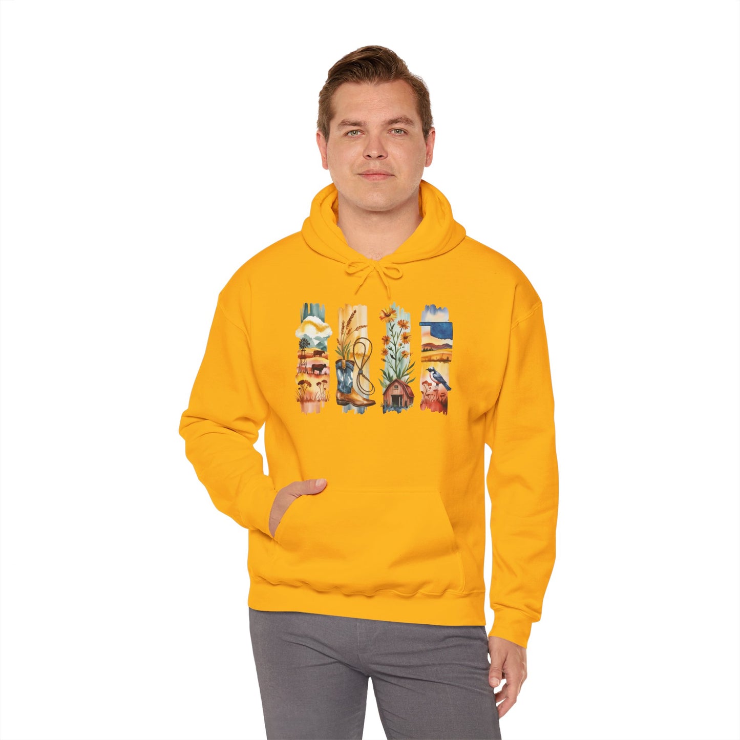 Oklahoma Nature Hoodie – Unisex Scenic Sweatshirt for Outdoor Adventurers