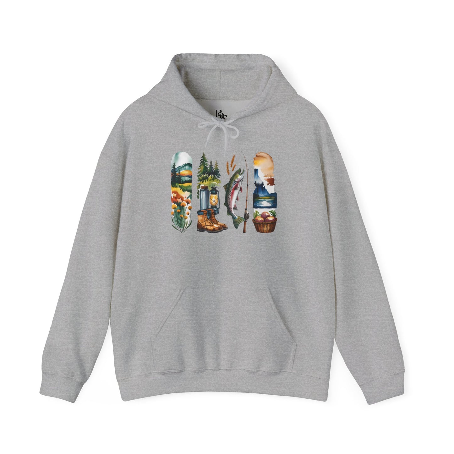 Idaho Nature Hoodie – Unisex Sweatshirt for Mountain & River Lovers