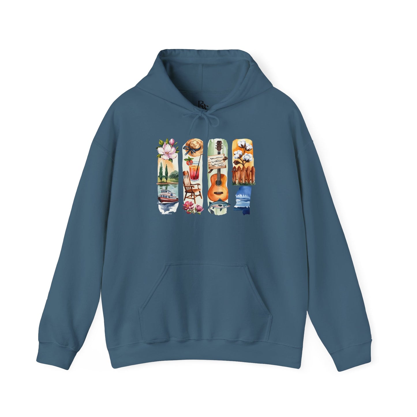 Mississippi Nature Hoodie – Unisex Sweatshirt for River & Forest Lovers