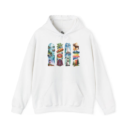 Maine Nature Hoodie – Unisex Sweatshirt for Wilderness Lovers