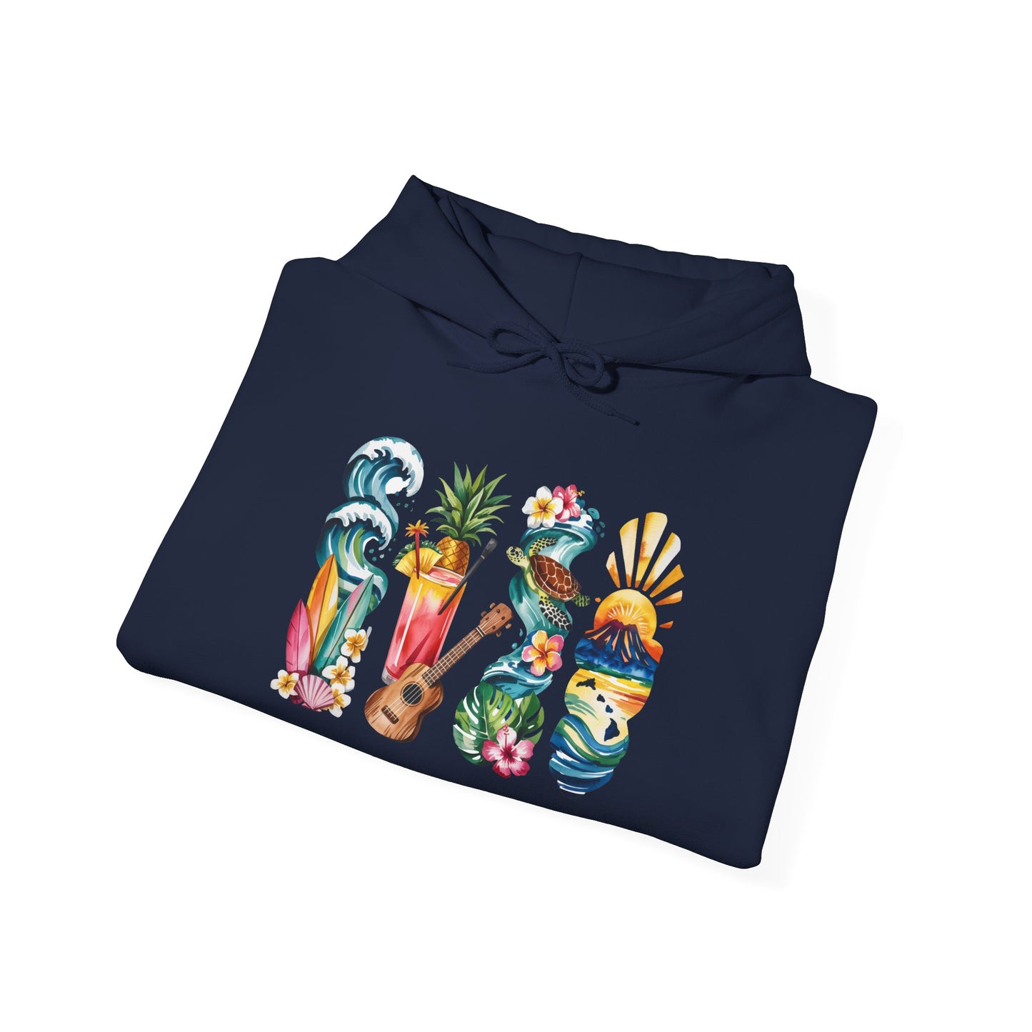 Hawaii Nature Hoodie – Unisex Sweatshirt for Volcano & Ocean Lovers