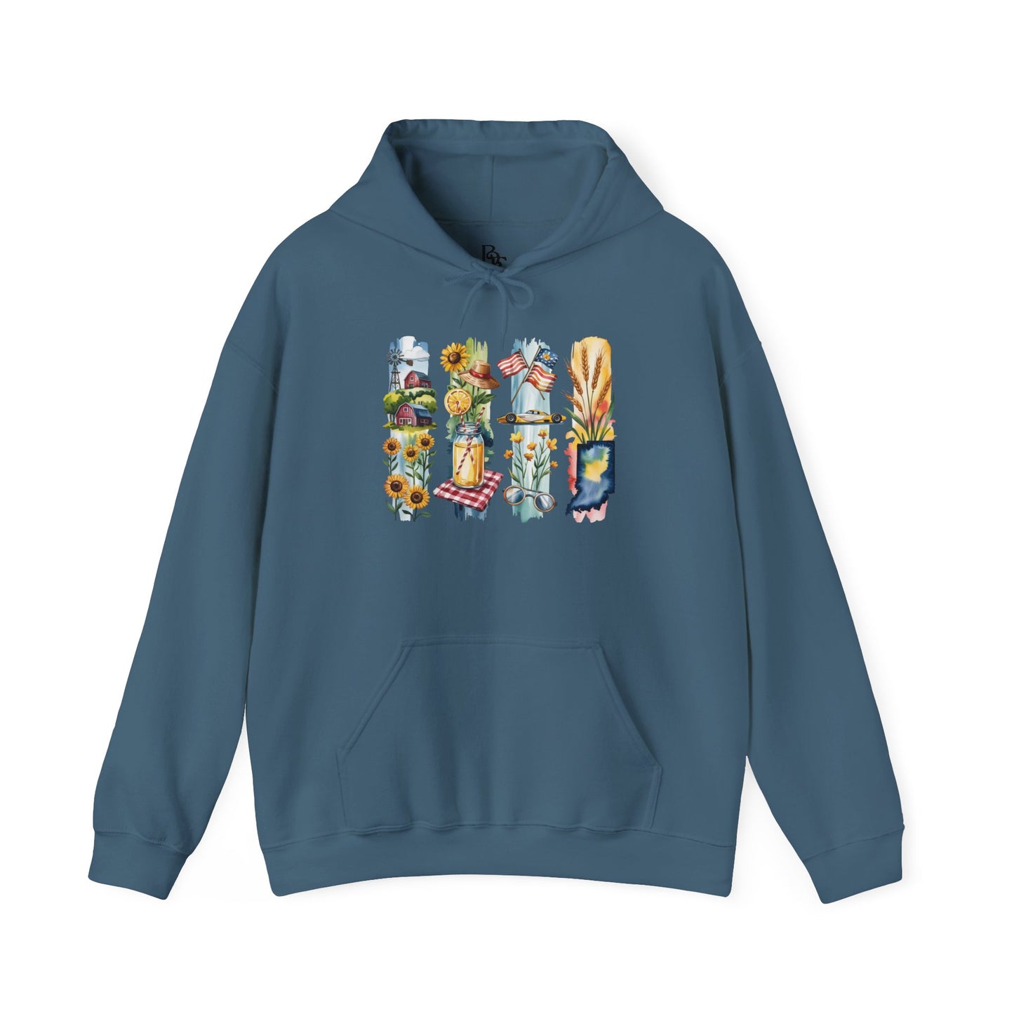 Indiana Nature Hoodie – Unisex Sweatshirt for Forest & Lakeside Wanderers