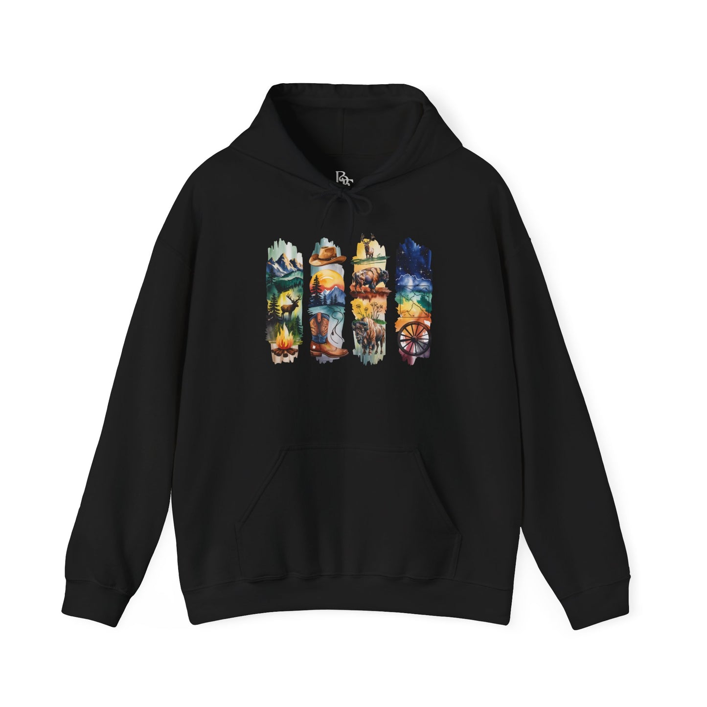 Wyoming Nature Hoodie – Unisex Scenic Nature Sweatshirt for Outdoor Lovers