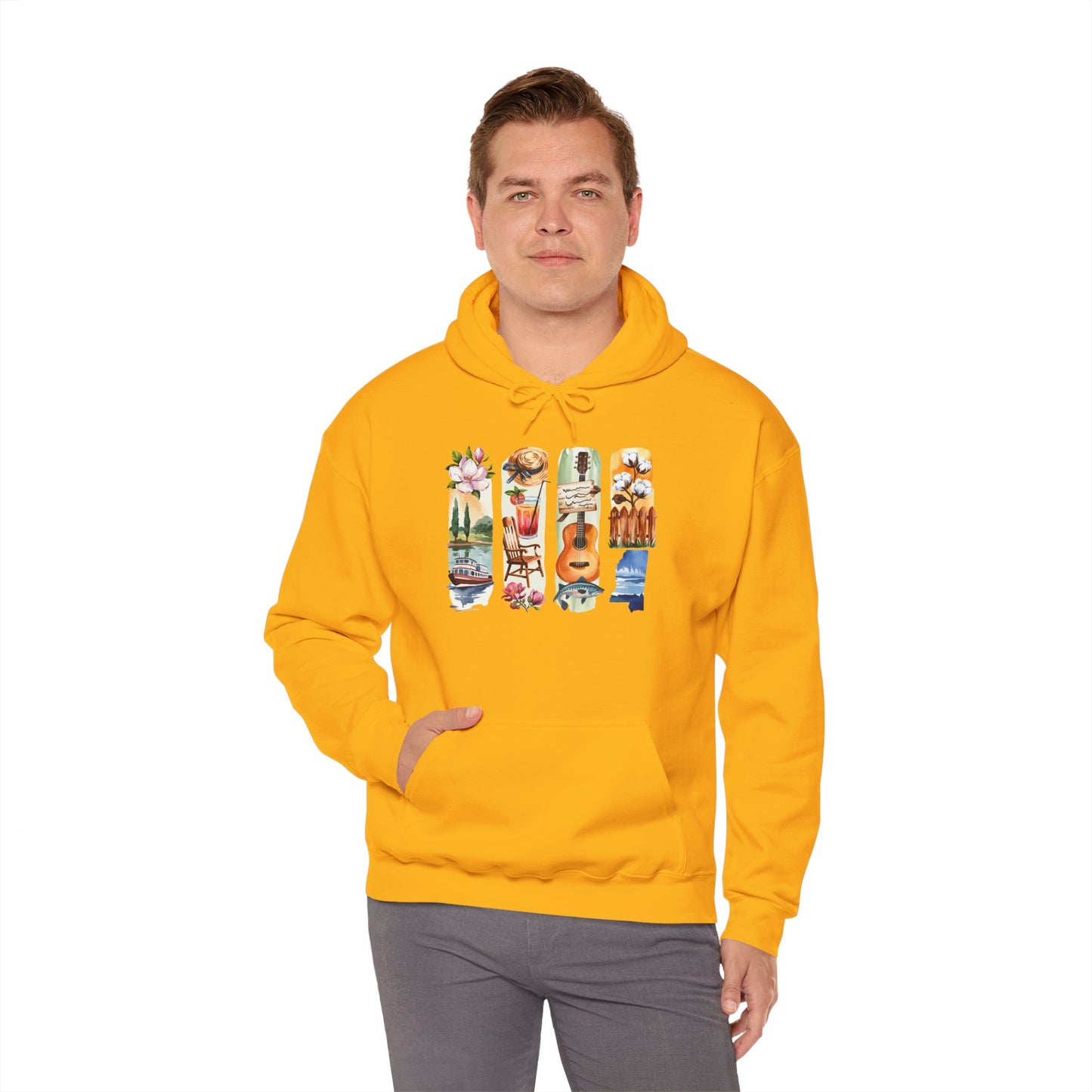 Mississippi Nature Hoodie – Unisex Sweatshirt for River & Forest Lovers