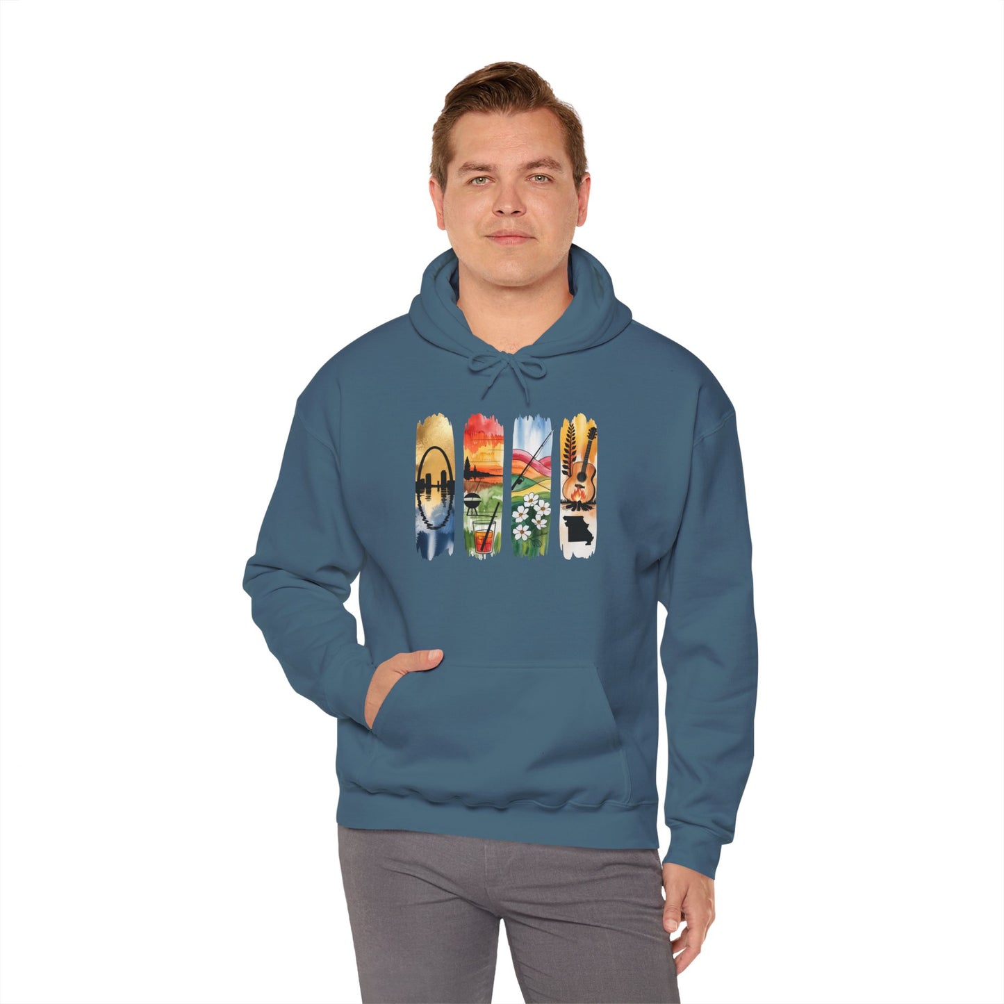 Missouri Nature Hoodie – Unisex Sweatshirt for Trail & River Lovers