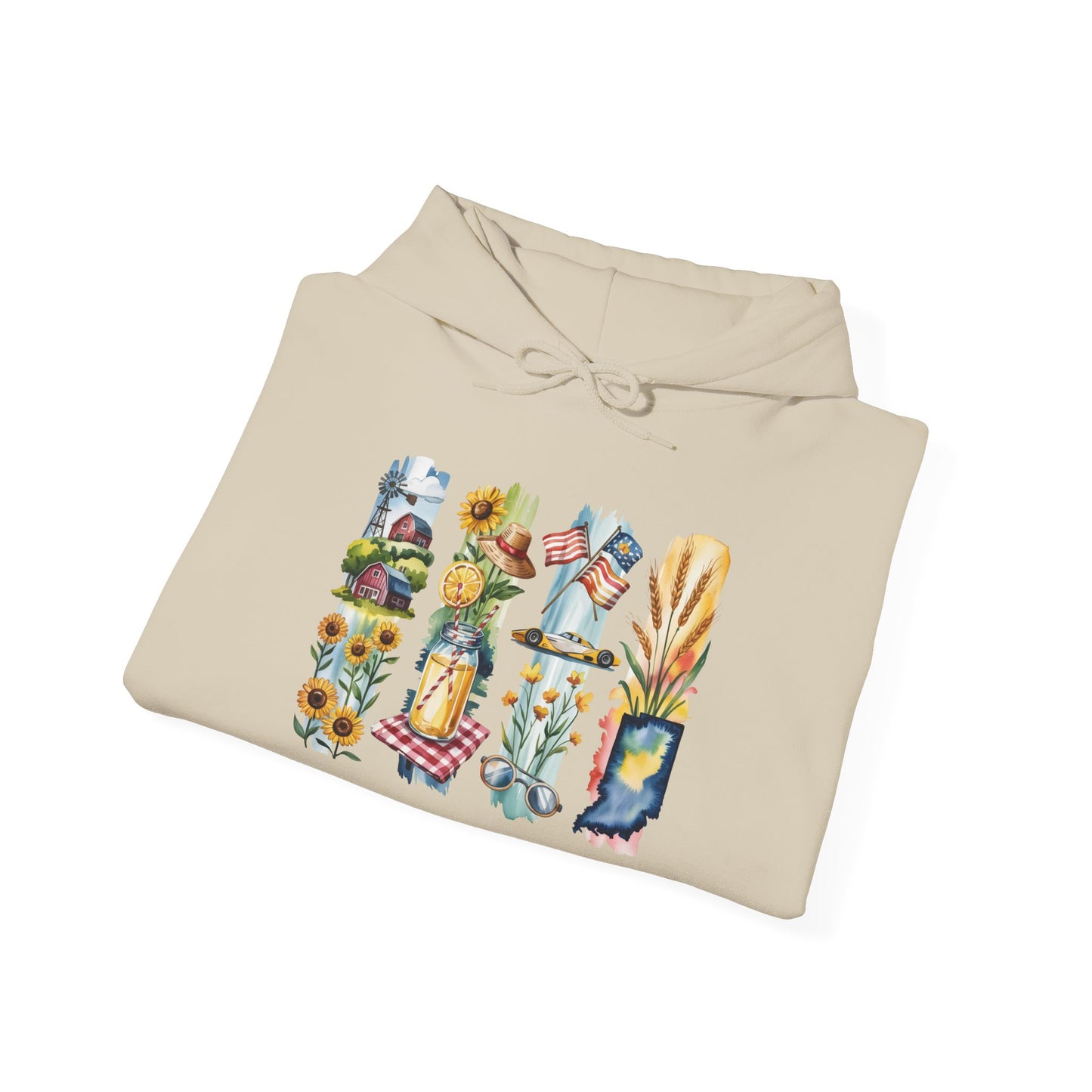 Indiana Nature Hoodie – Unisex Sweatshirt for Forest & Lakeside Wanderers