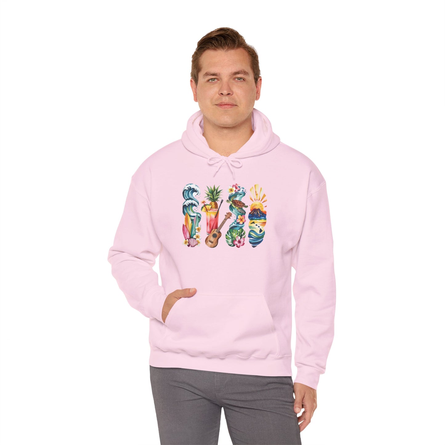Hawaii Nature Hoodie – Unisex Sweatshirt for Volcano & Ocean Lovers