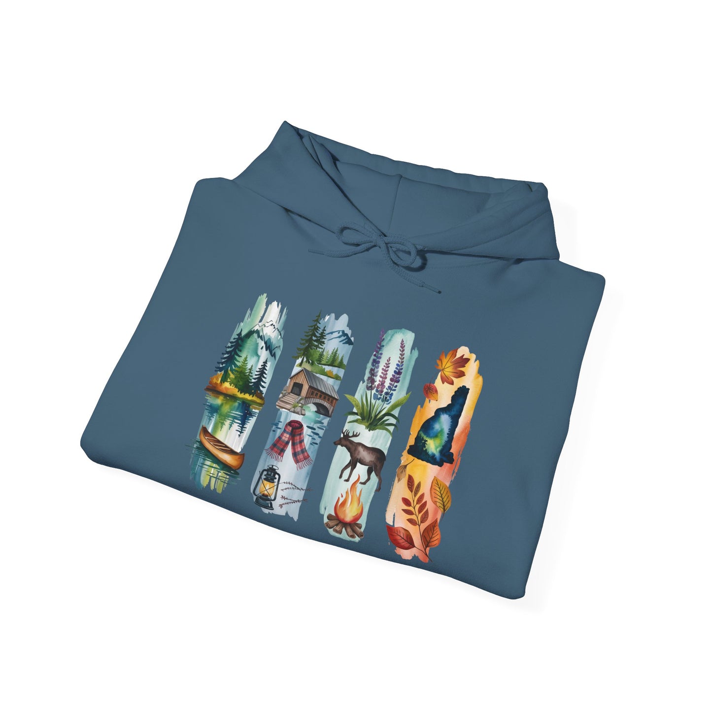 New Hampshire Nature Hoodie – Unisex Sweatshirt for Mountain & Forest Lovers