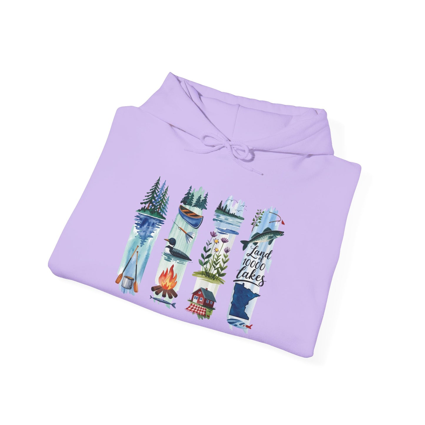 Minnesota Nature Hoodie – Unisex Sweatshirt for Forest & Lake Lovers