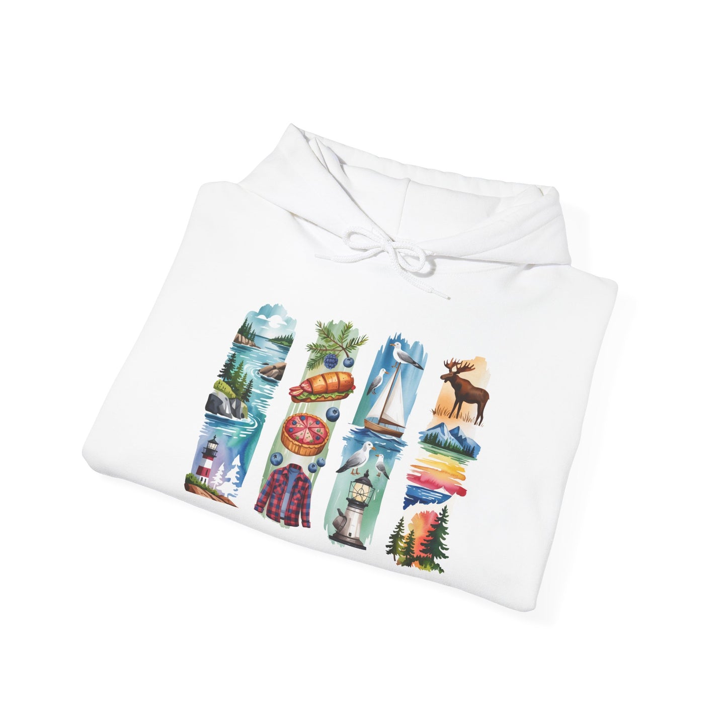 Maine Nature Hoodie – Unisex Sweatshirt for Wilderness Lovers