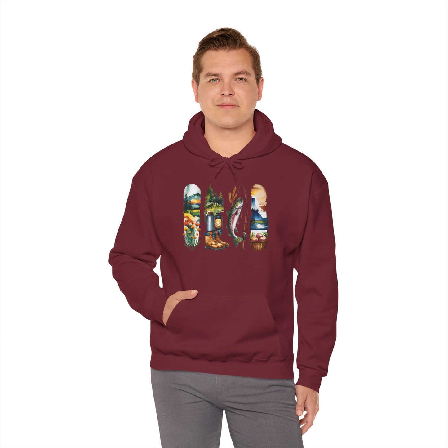 Idaho Nature Hoodie – Unisex Sweatshirt for Mountain & River Lovers