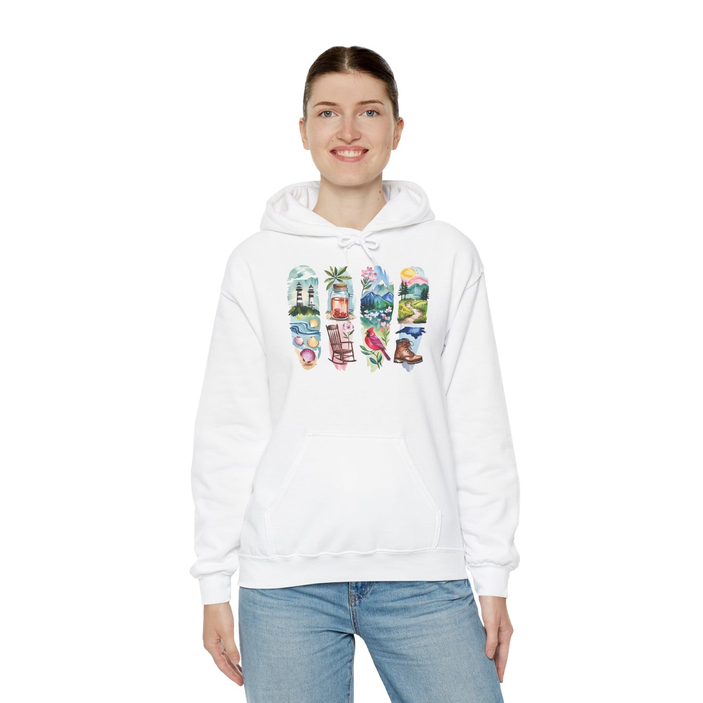 North Carolina Nature Hoodie – Unisex Sweatshirt for Nature Lovers