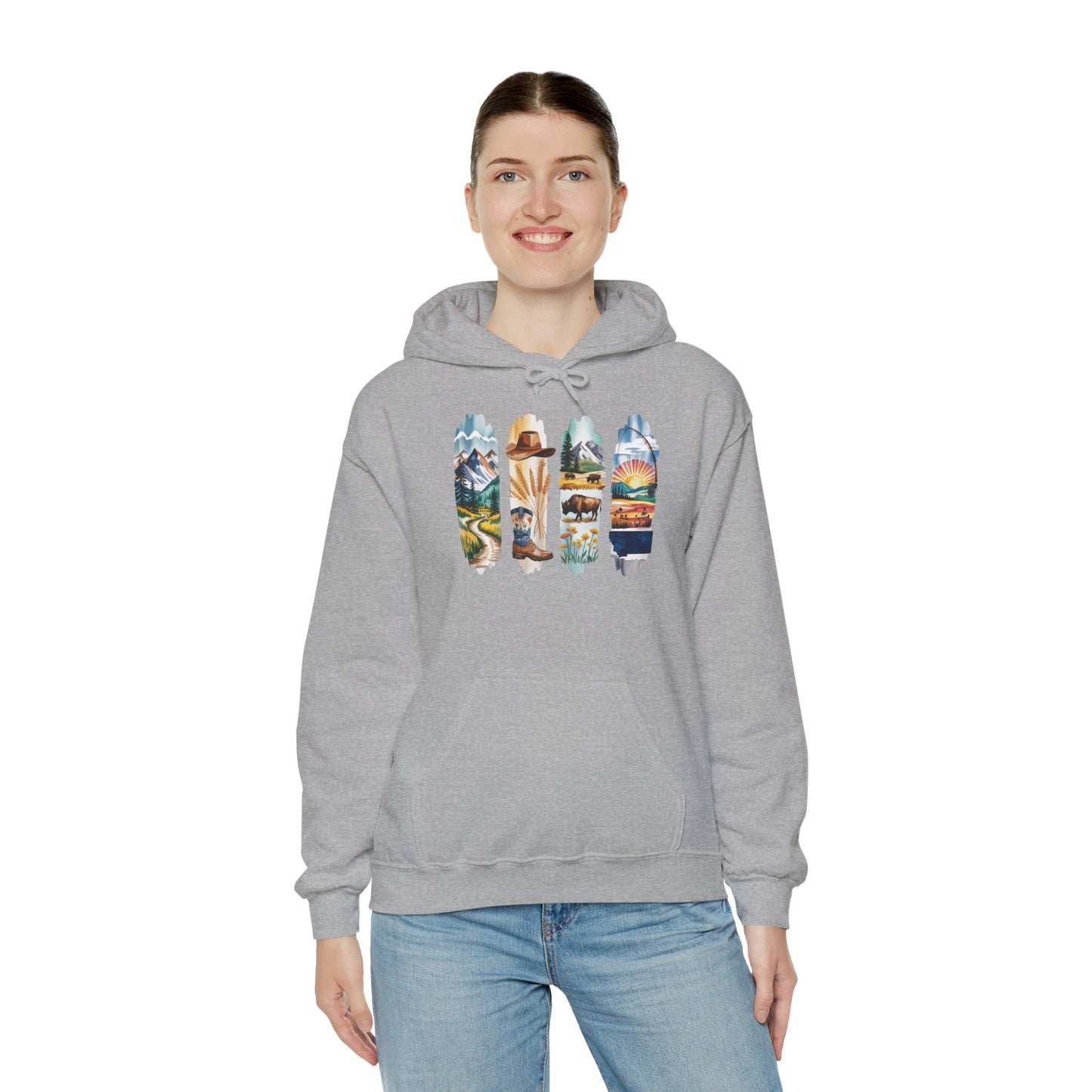 Montana Nature Hoodie – Unisex Big Sky Country Sweatshirt for Wilderness Lovers