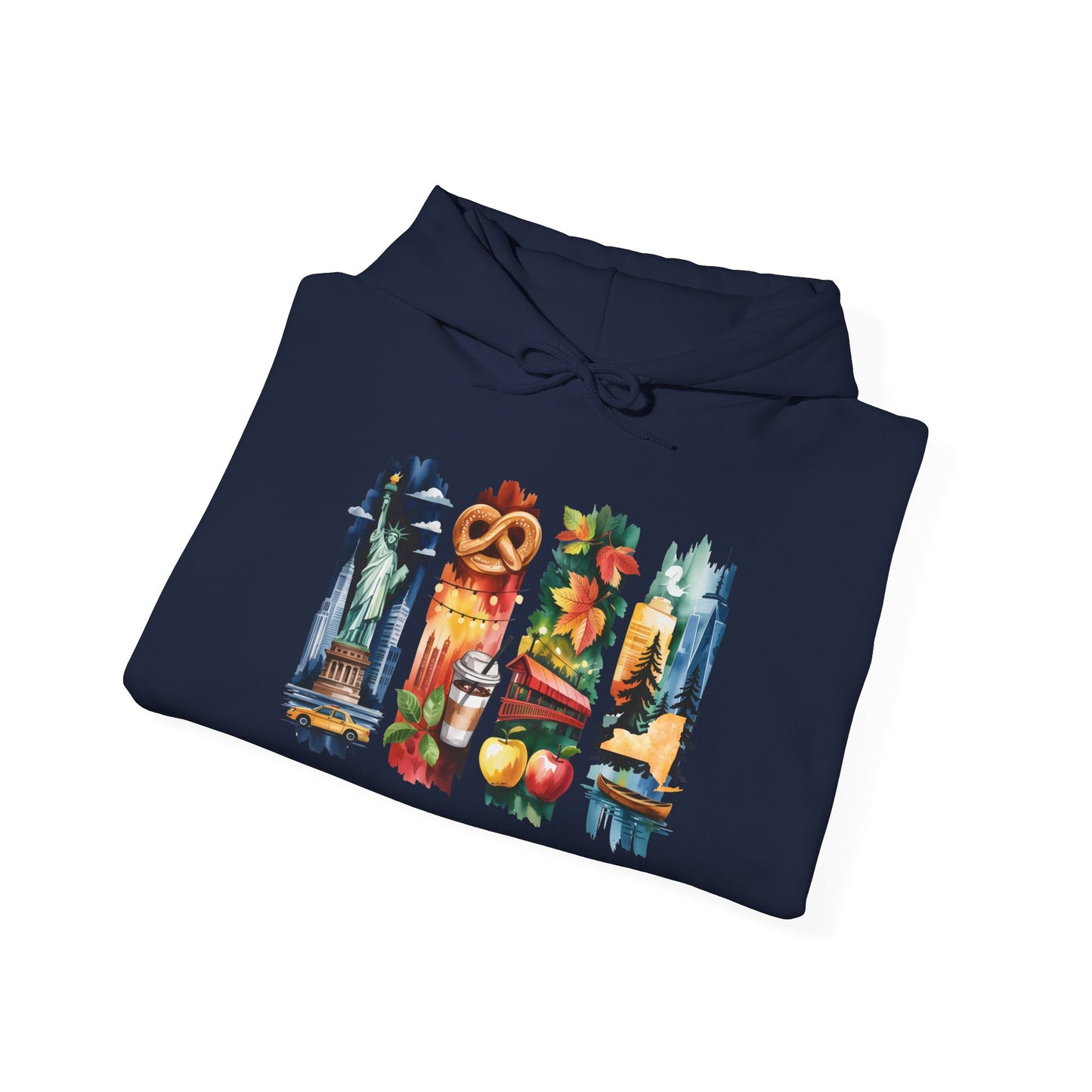 New York Nature Hoodie – Unisex Empire State Sweatshirt for Tourists and Travelers