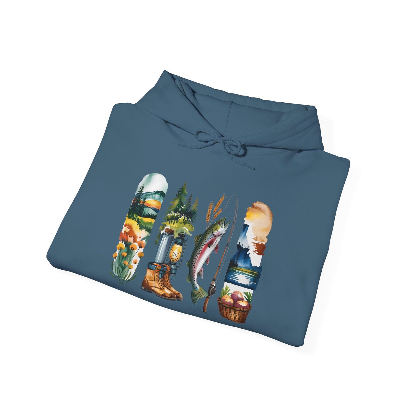 Idaho Nature Hoodie – Unisex Sweatshirt for Mountain & River Lovers