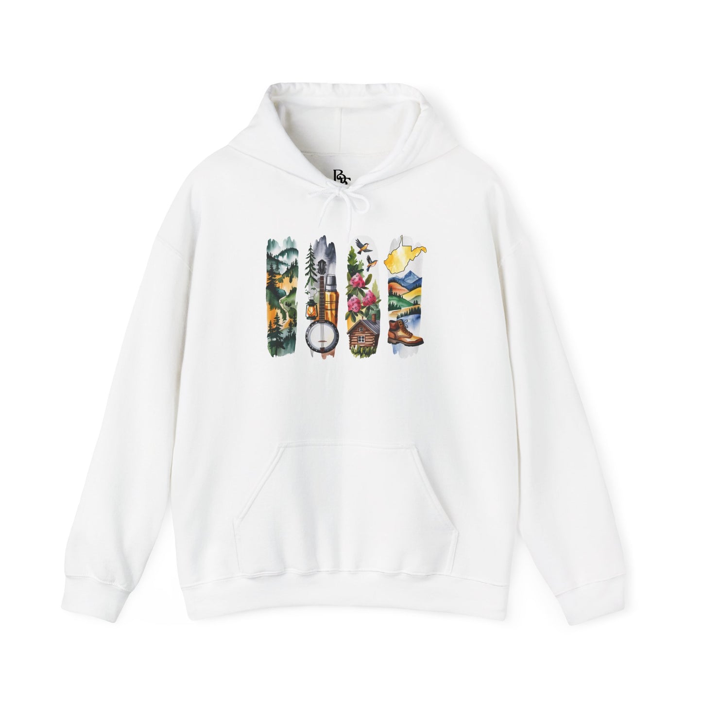 West Virginia Nature Hoodie – Unisex Mountain & Forest Sweatshirt for Appalachian Adventure Lovers