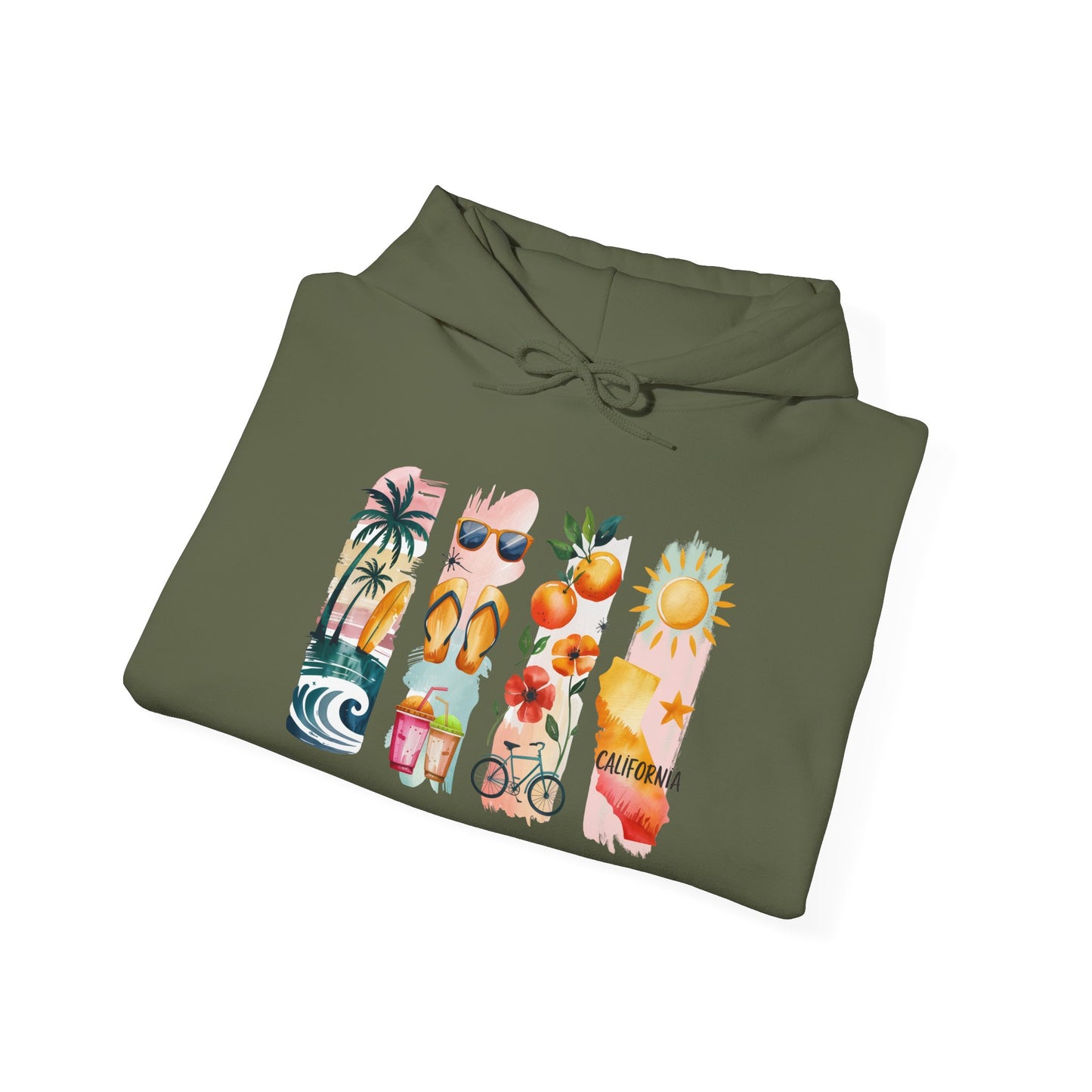 California Nature Hoodie – Unisex Sweatshirt for Water & Mountain Adventurers