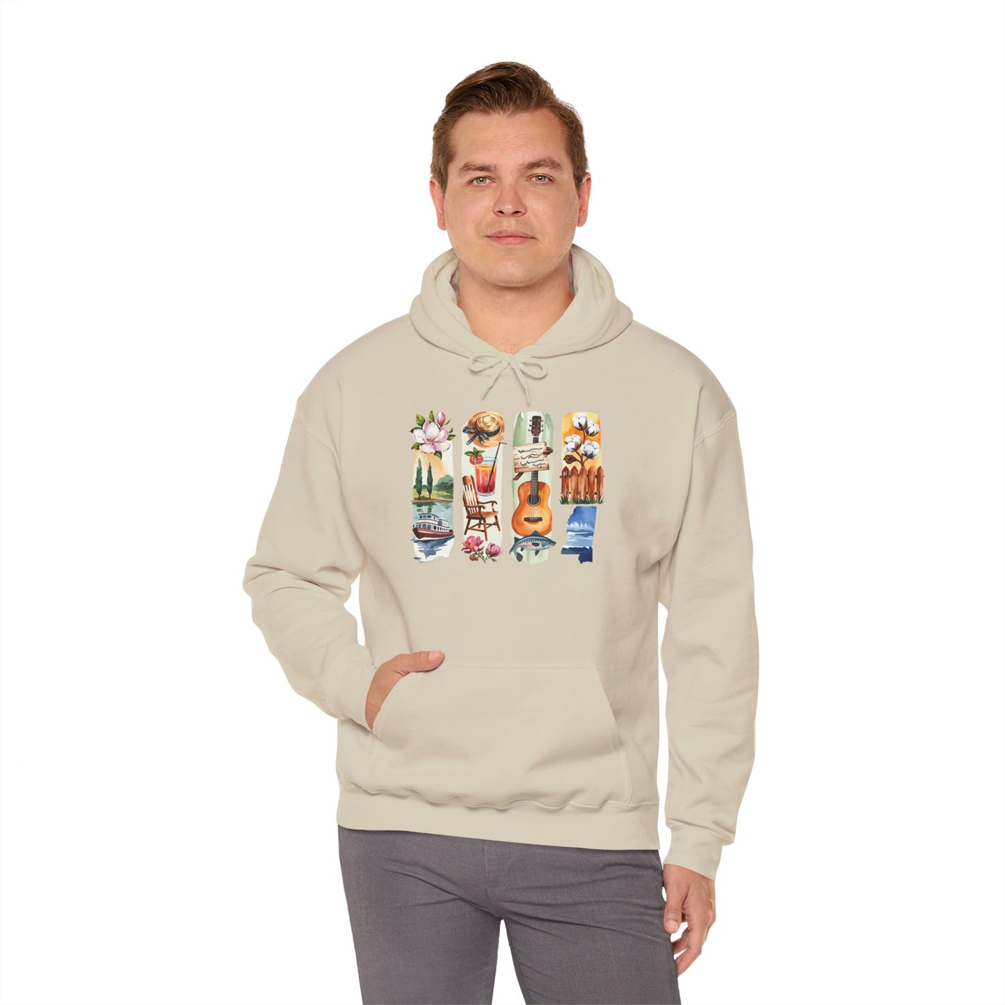 Mississippi Nature Hoodie – Unisex Sweatshirt for River & Forest Lovers