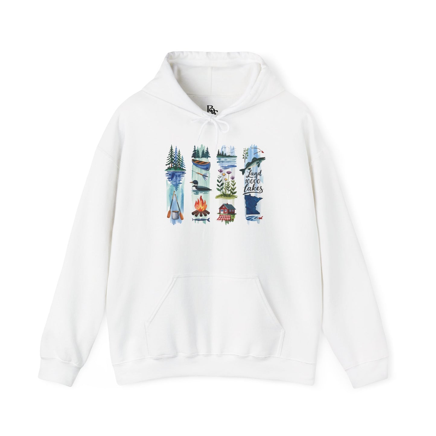 Minnesota Nature Hoodie – Unisex Sweatshirt for Forest & Lake Lovers