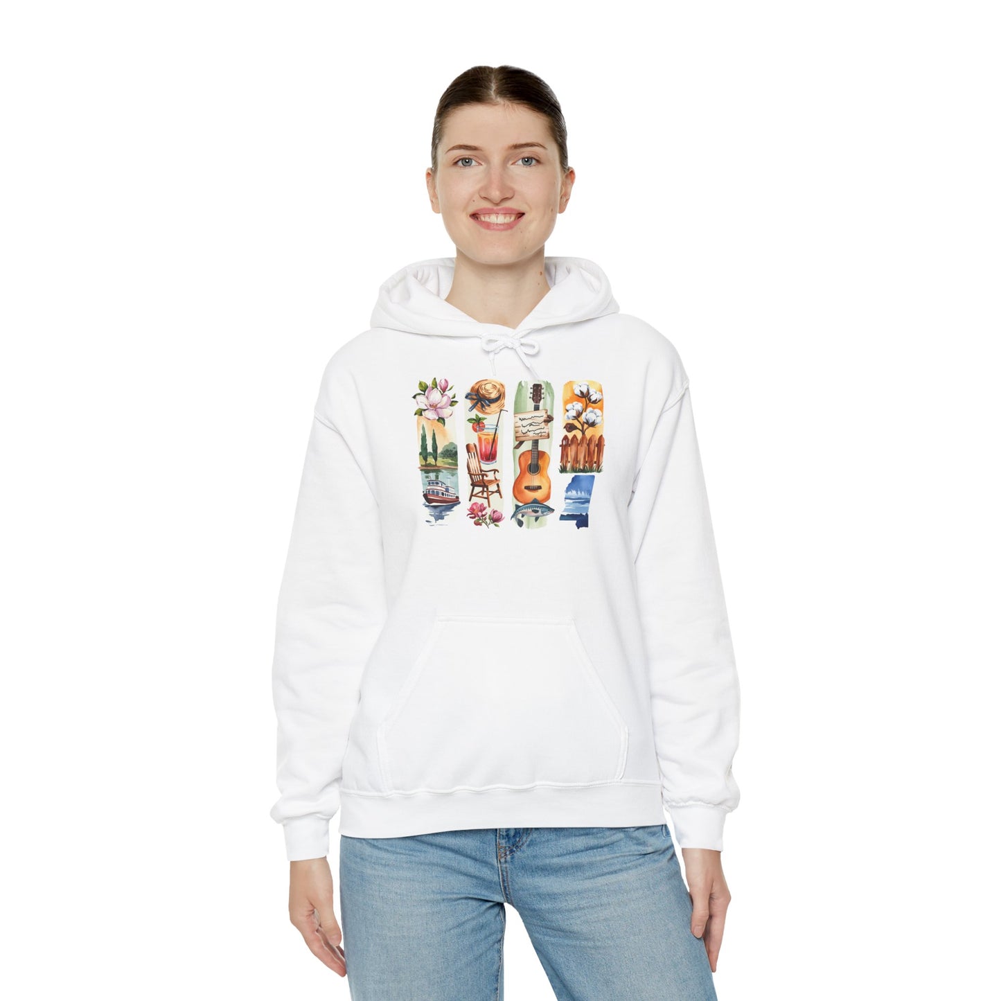 Mississippi Nature Hoodie – Unisex Sweatshirt for River & Forest Lovers