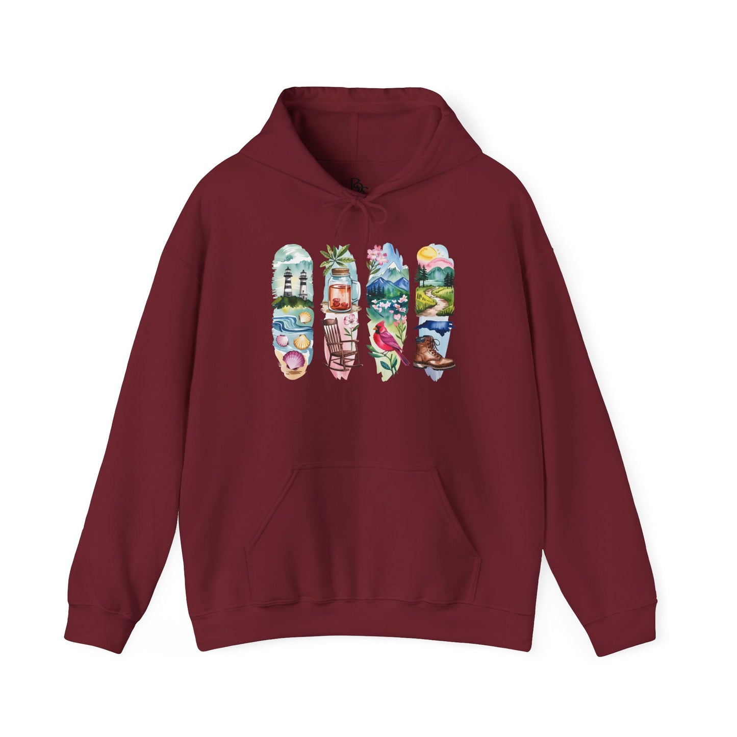 North Carolina Nature Hoodie – Unisex Sweatshirt for Nature Lovers