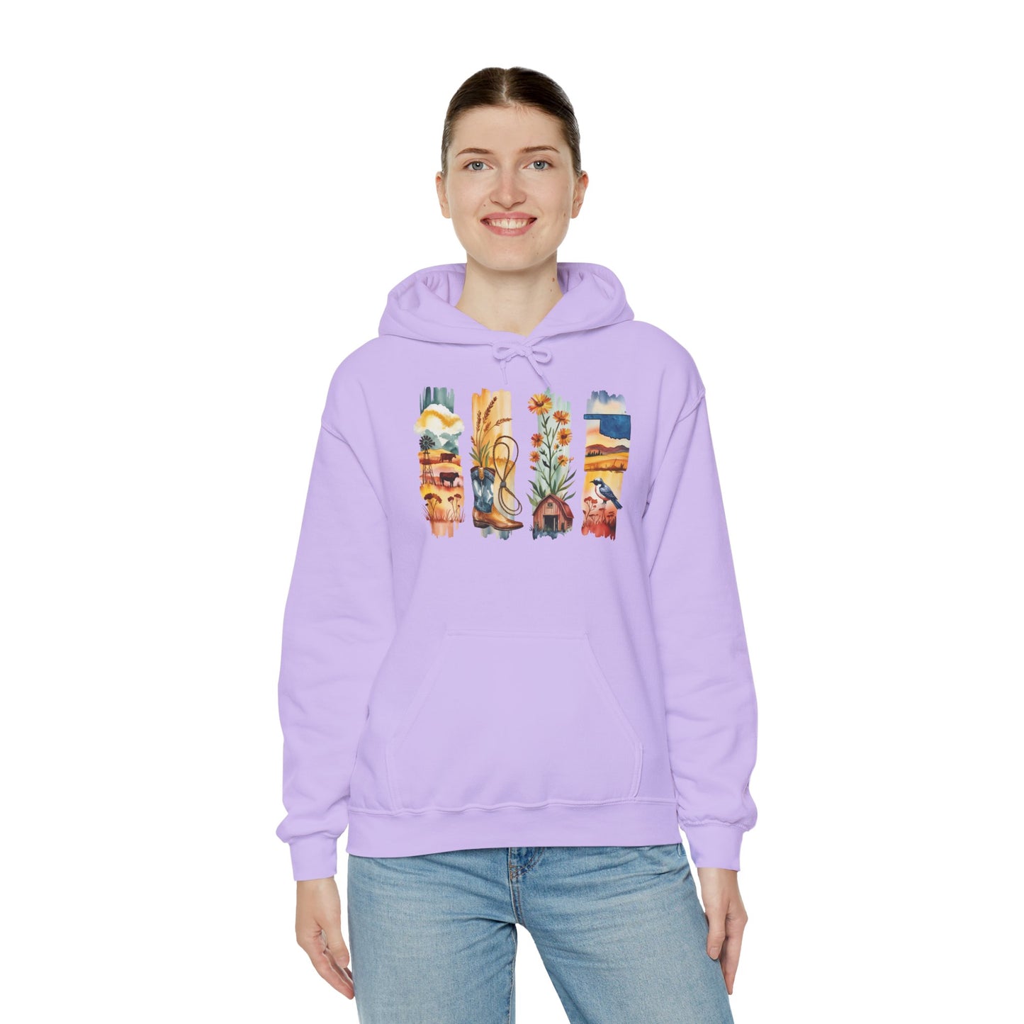 Oklahoma Nature Hoodie – Unisex Scenic Sweatshirt for Outdoor Adventurers