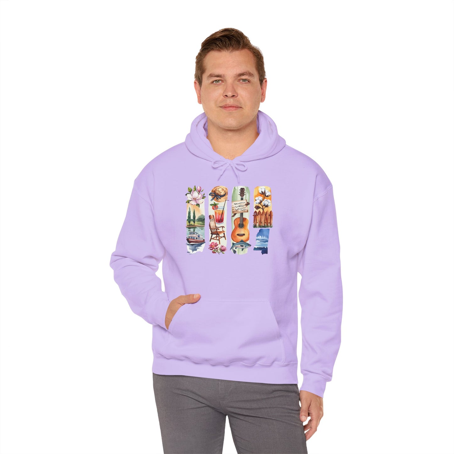 Mississippi Nature Hoodie – Unisex Sweatshirt for River & Forest Lovers