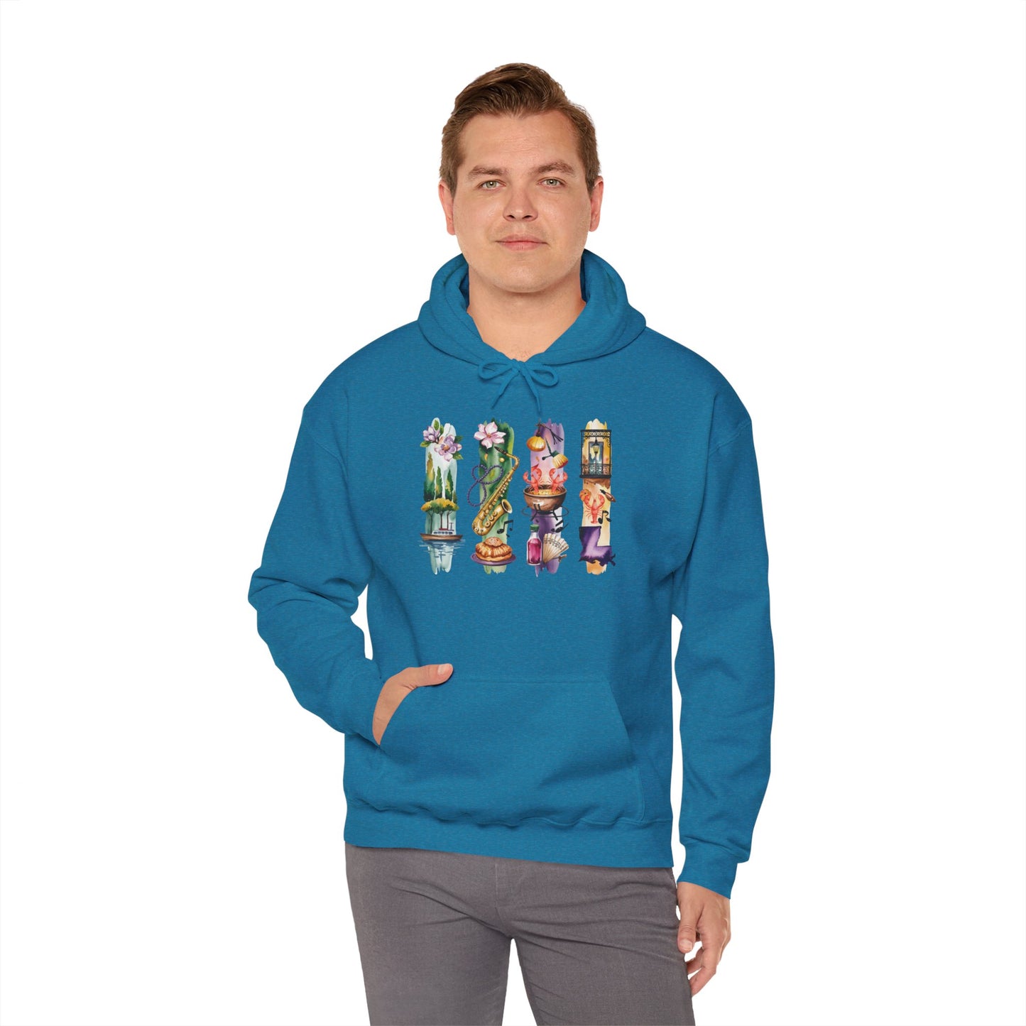 Louisiana Nature Hoodie – Unisex Sweatshirt for Music, Culture & Nature Lovers