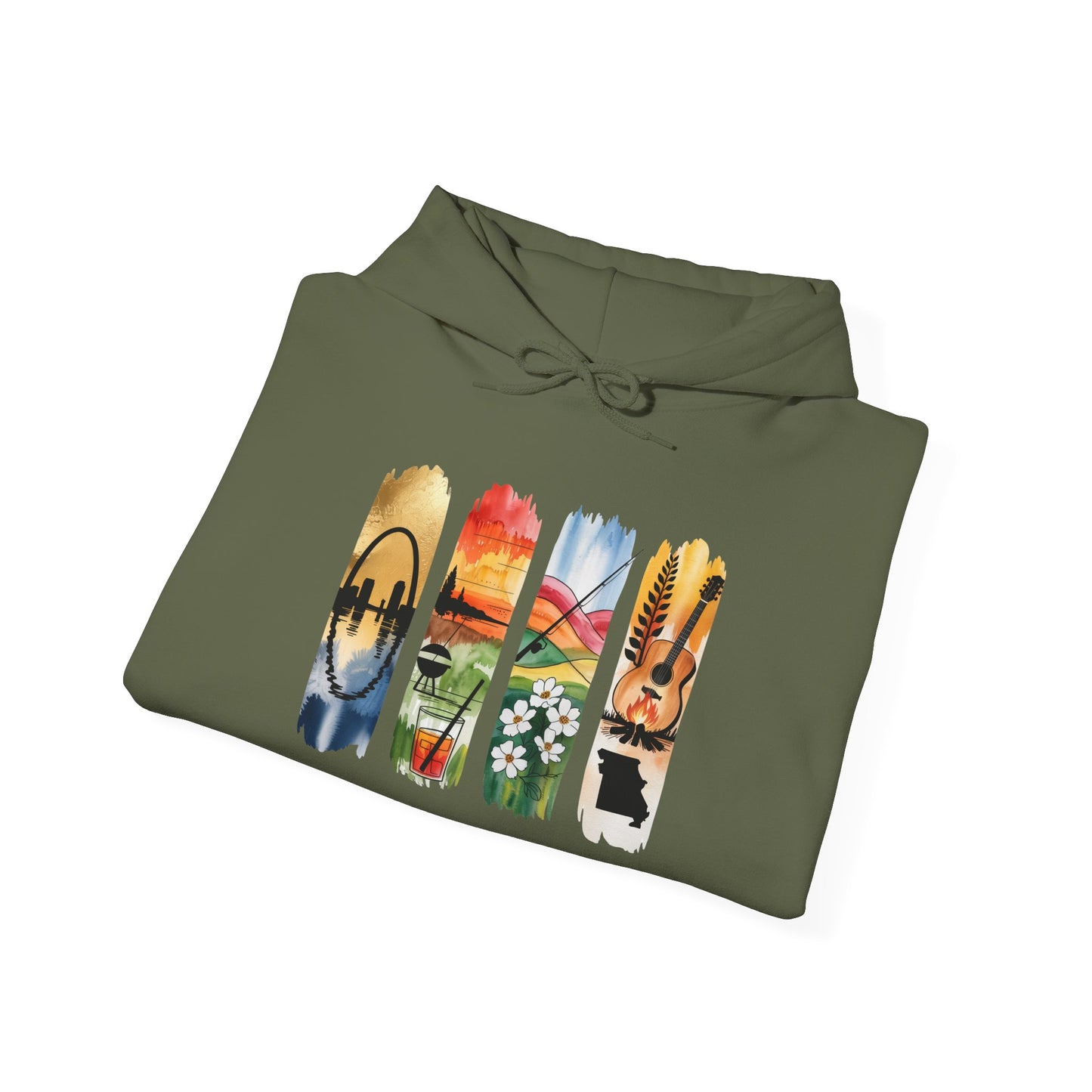 Missouri Nature Hoodie – Unisex Sweatshirt for Trail & River Lovers