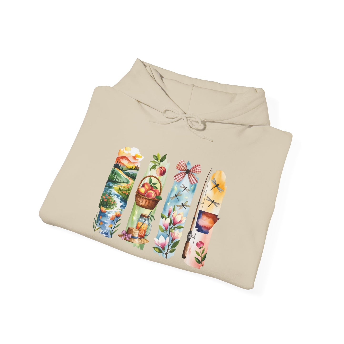 Arkansas Nature Hoodie – Unisex Sweatshirt for Forest & River Lovers