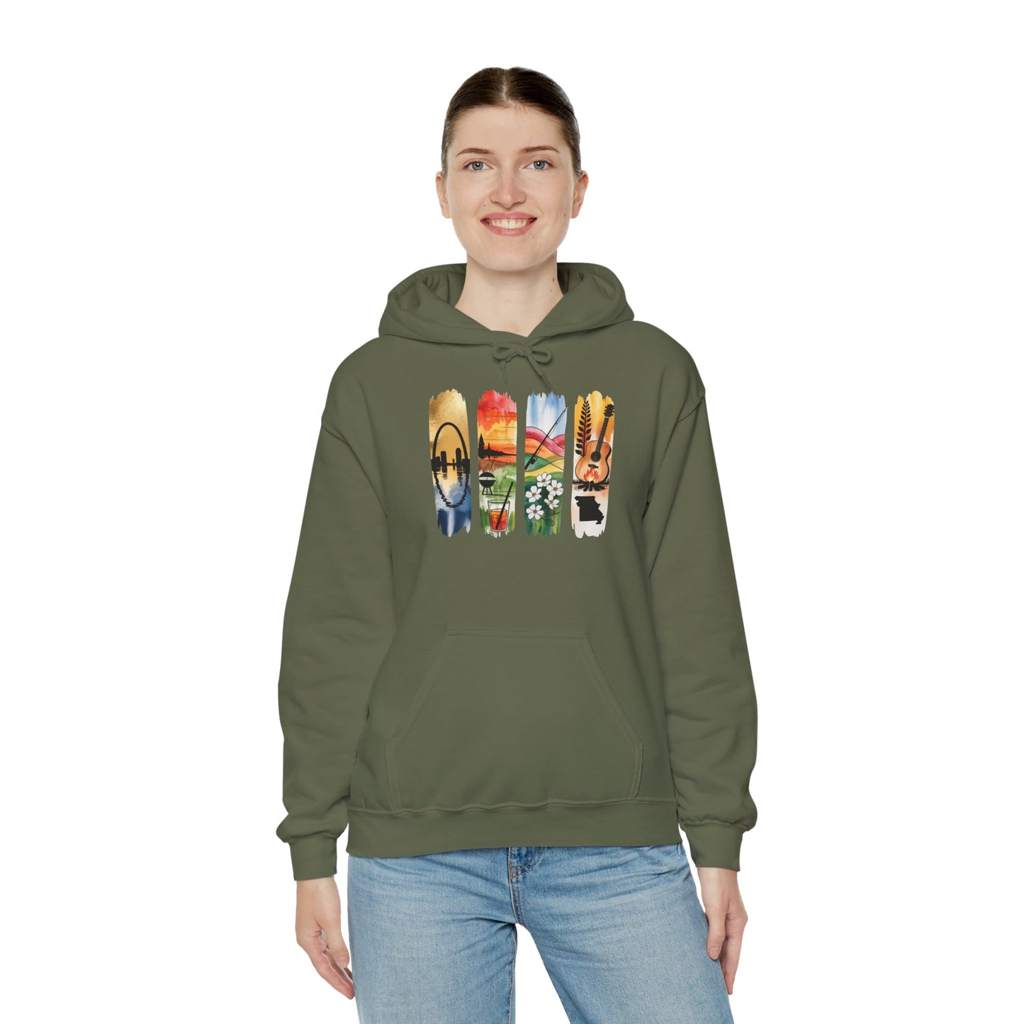 Missouri Nature Hoodie – Unisex Sweatshirt for Trail & River Lovers