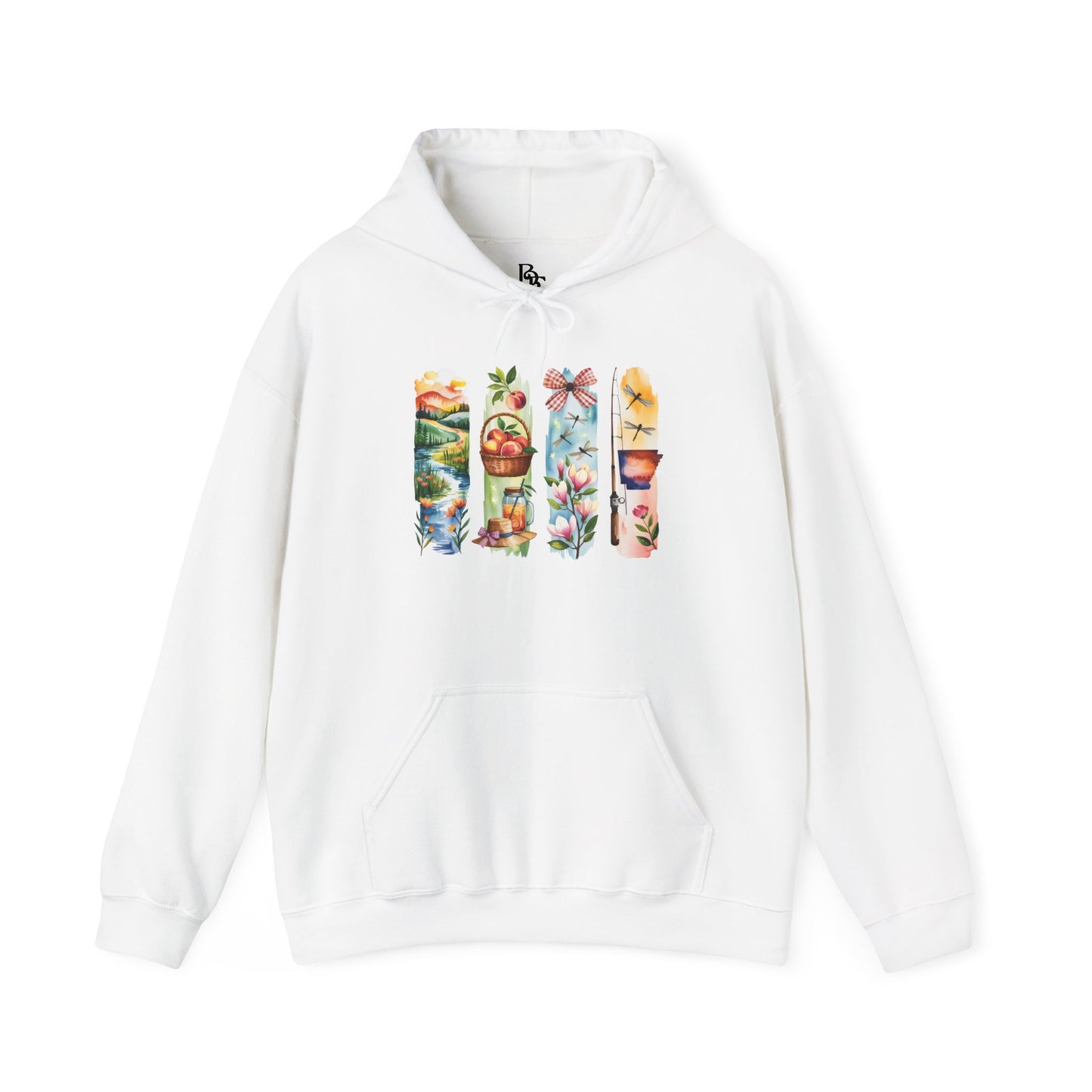 Arkansas Nature Hoodie – Unisex Sweatshirt for Forest & River Lovers