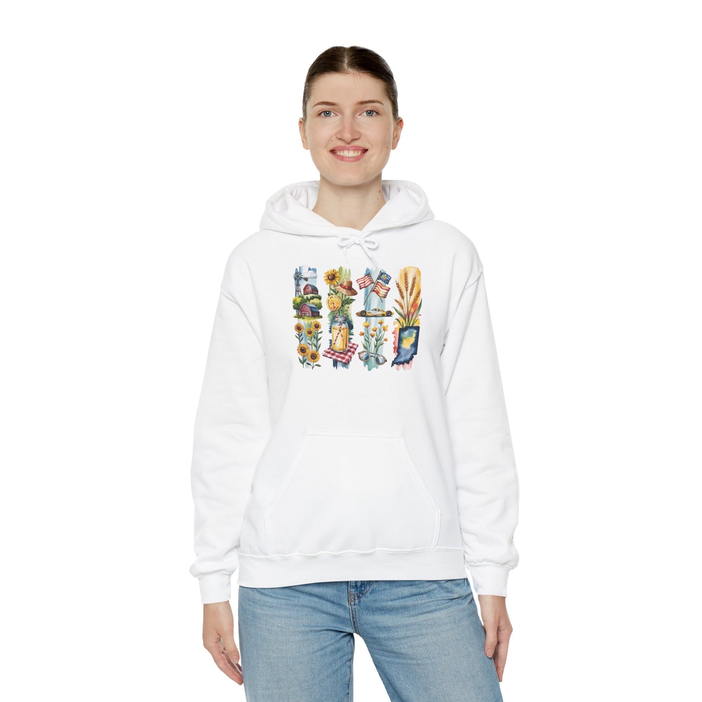 Indiana Nature Hoodie – Unisex Sweatshirt for Forest & Lakeside Wanderers