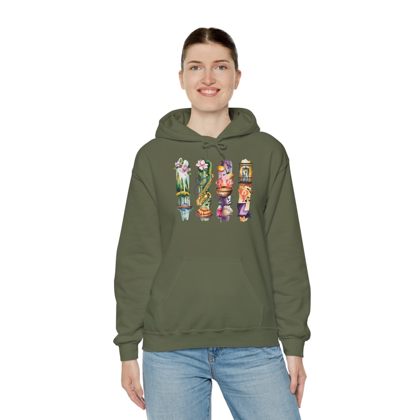Louisiana Nature Hoodie – Unisex Sweatshirt for Music, Culture & Nature Lovers