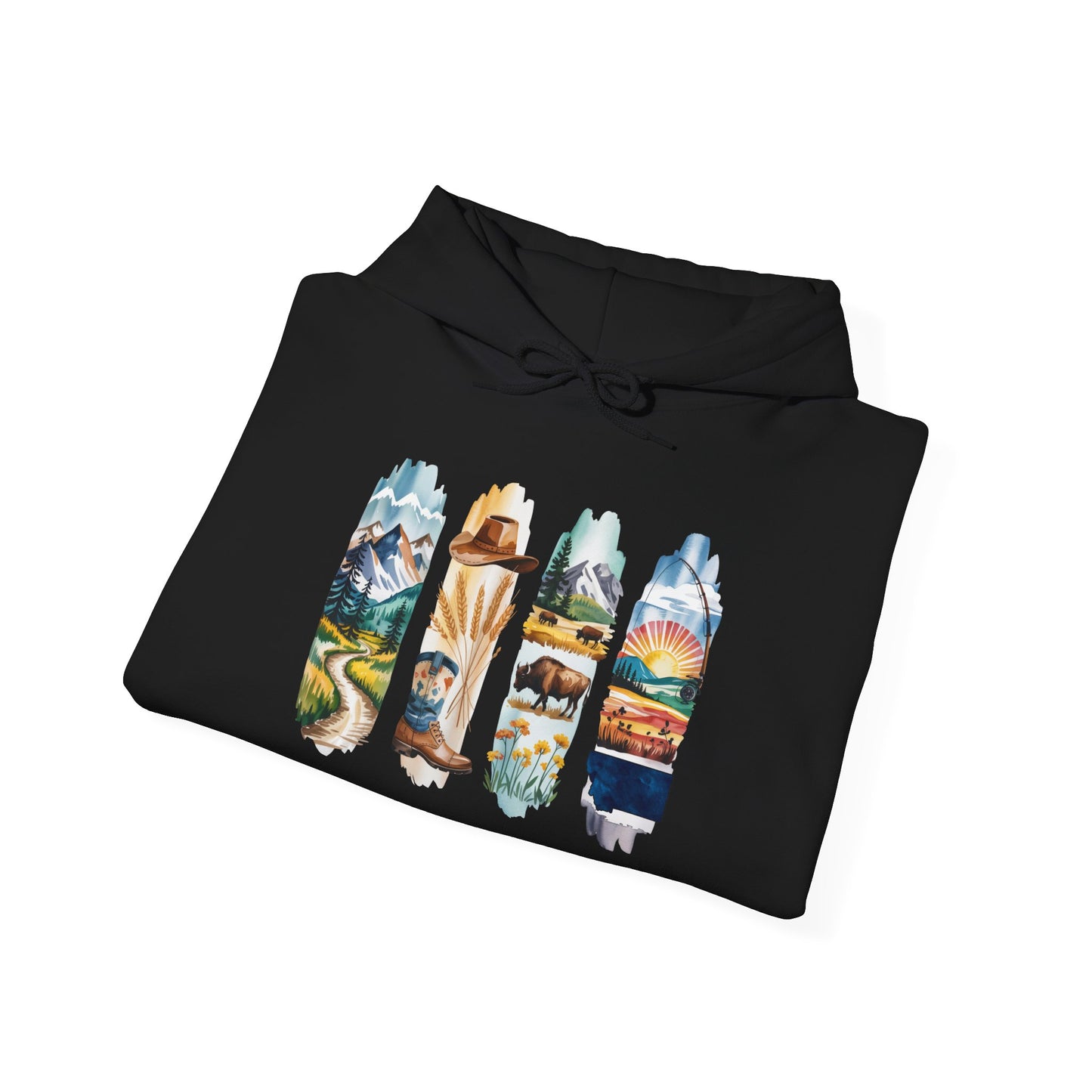 Montana Nature Hoodie – Unisex Big Sky Country Sweatshirt for Wilderness Lovers