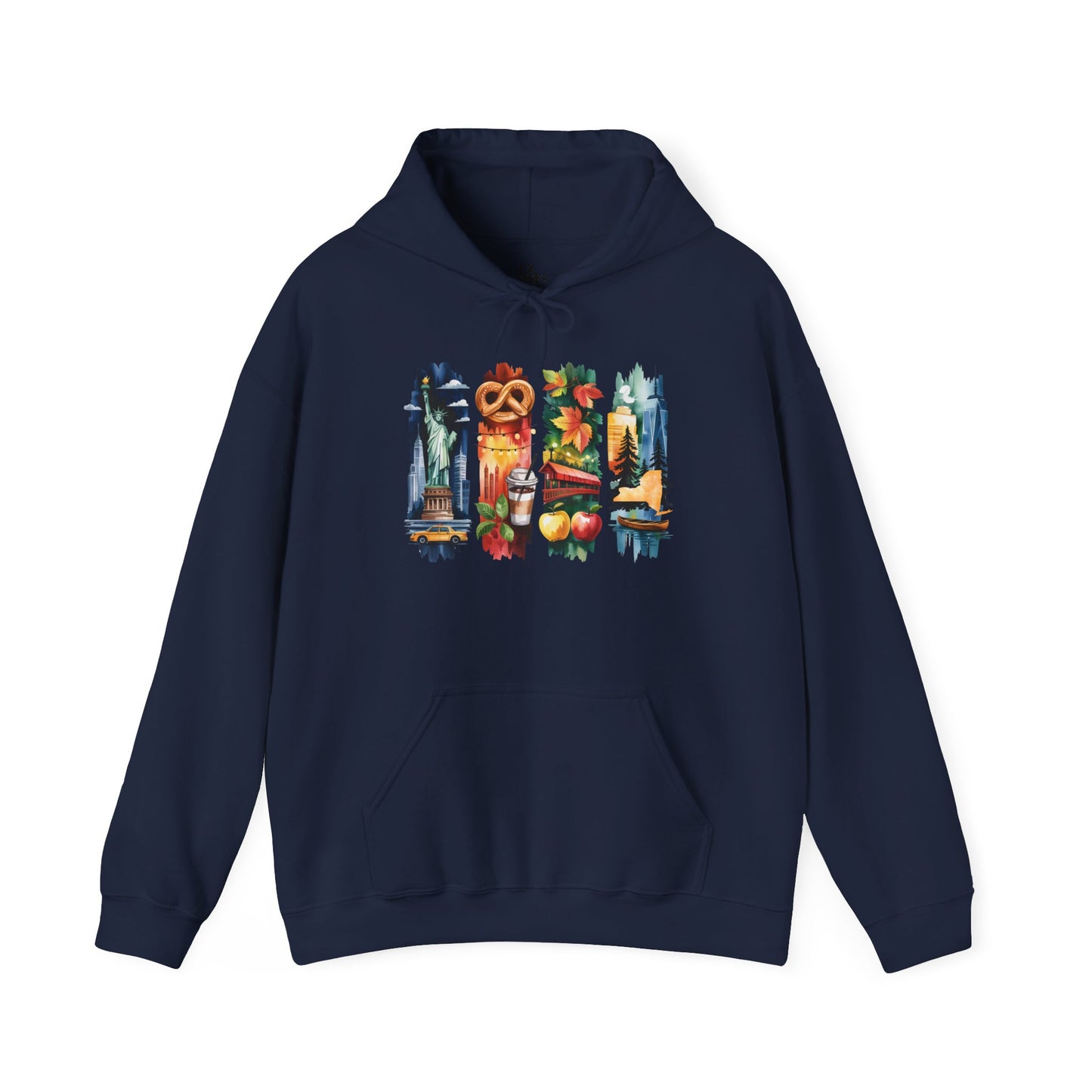 New York Nature Hoodie – Unisex Empire State Sweatshirt for Tourists and Travelers