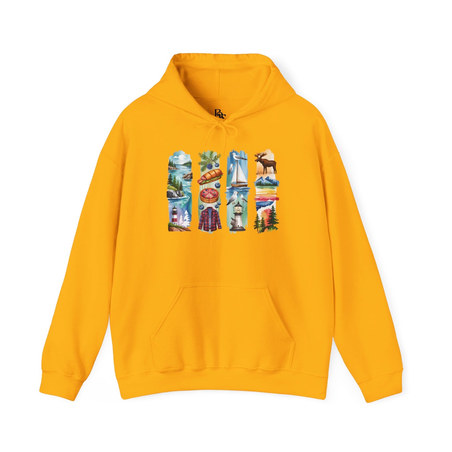 Maine Nature Hoodie – Unisex Sweatshirt for Wilderness Lovers