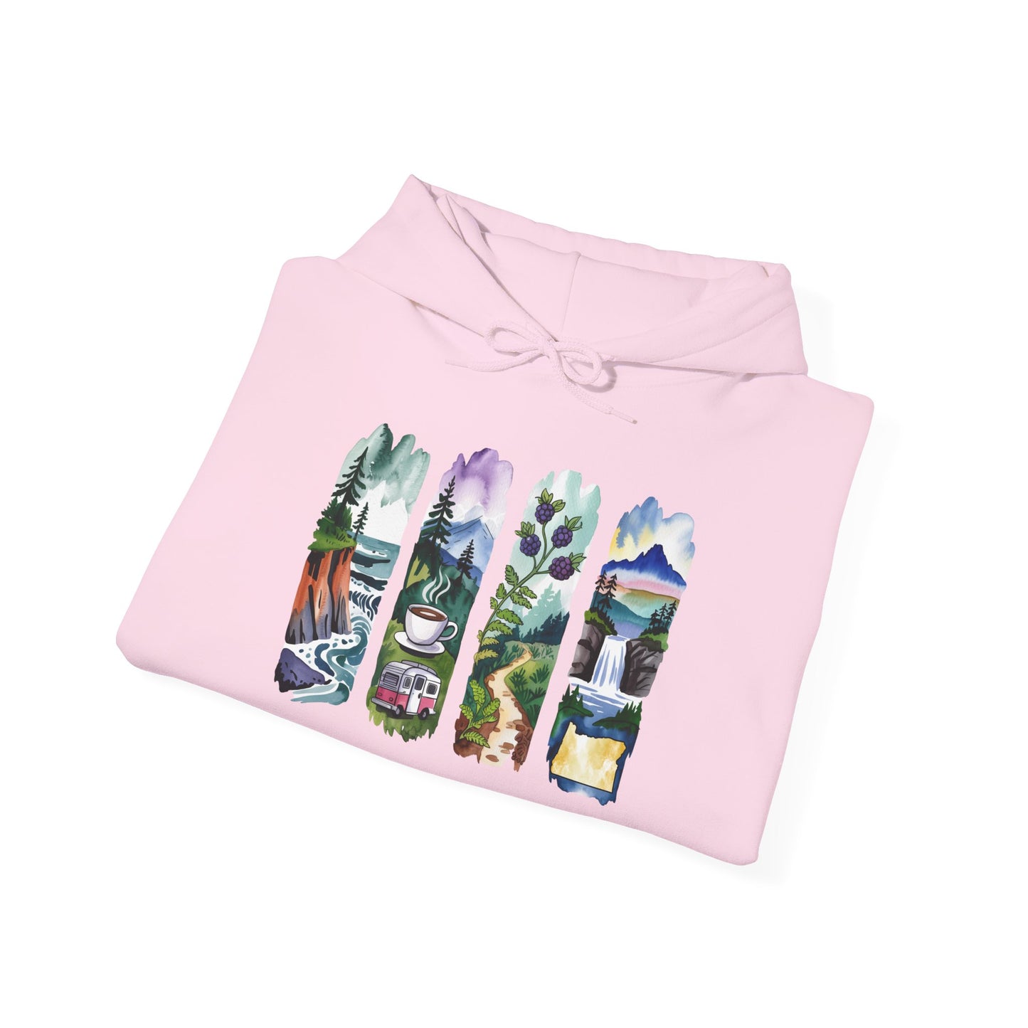 Oregon Nature Hoodie – Unisex Pacific Northwest Sweatshirt for Hikers & Adventure Enthusiasts
