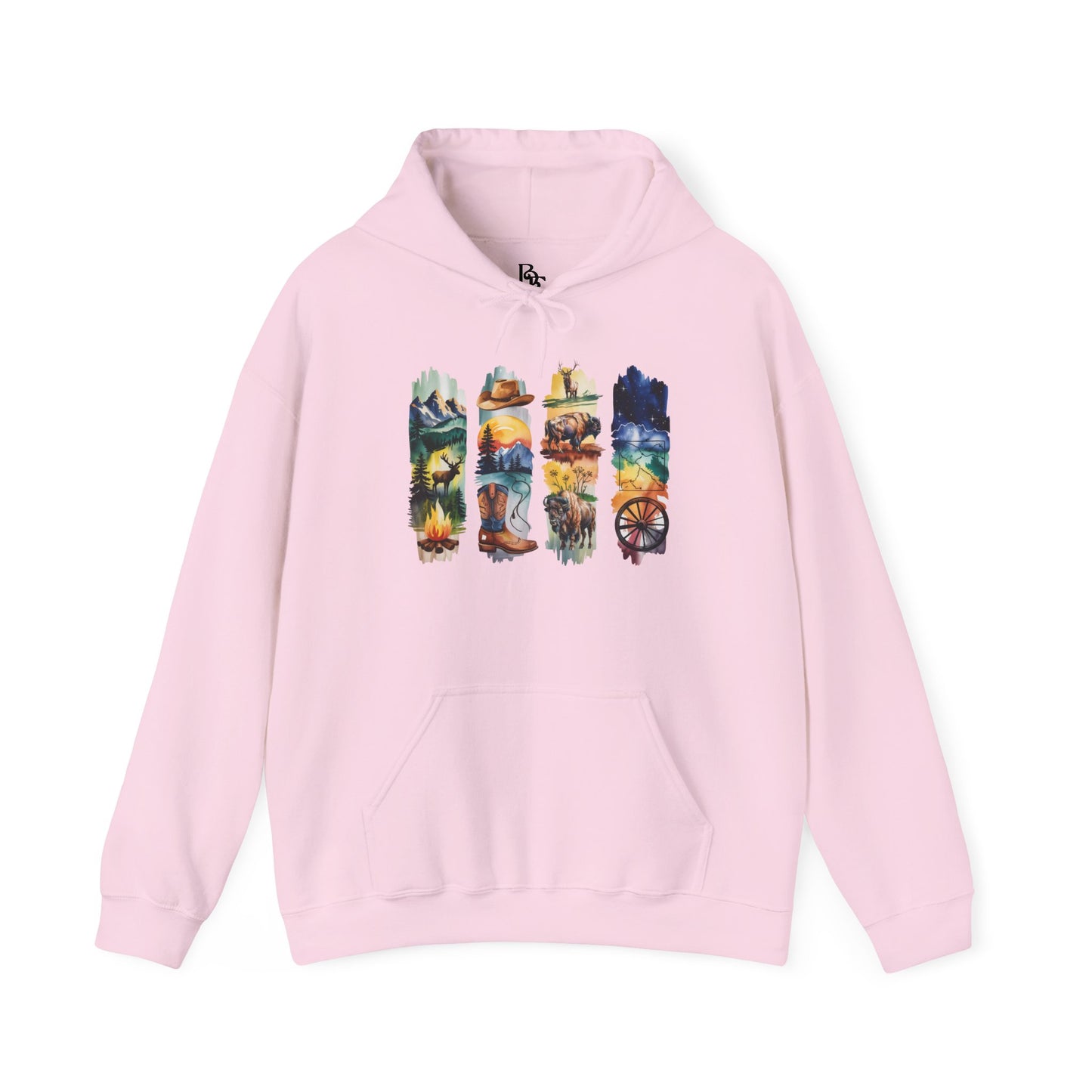 Wyoming Nature Hoodie – Unisex Scenic Nature Sweatshirt for Outdoor Lovers