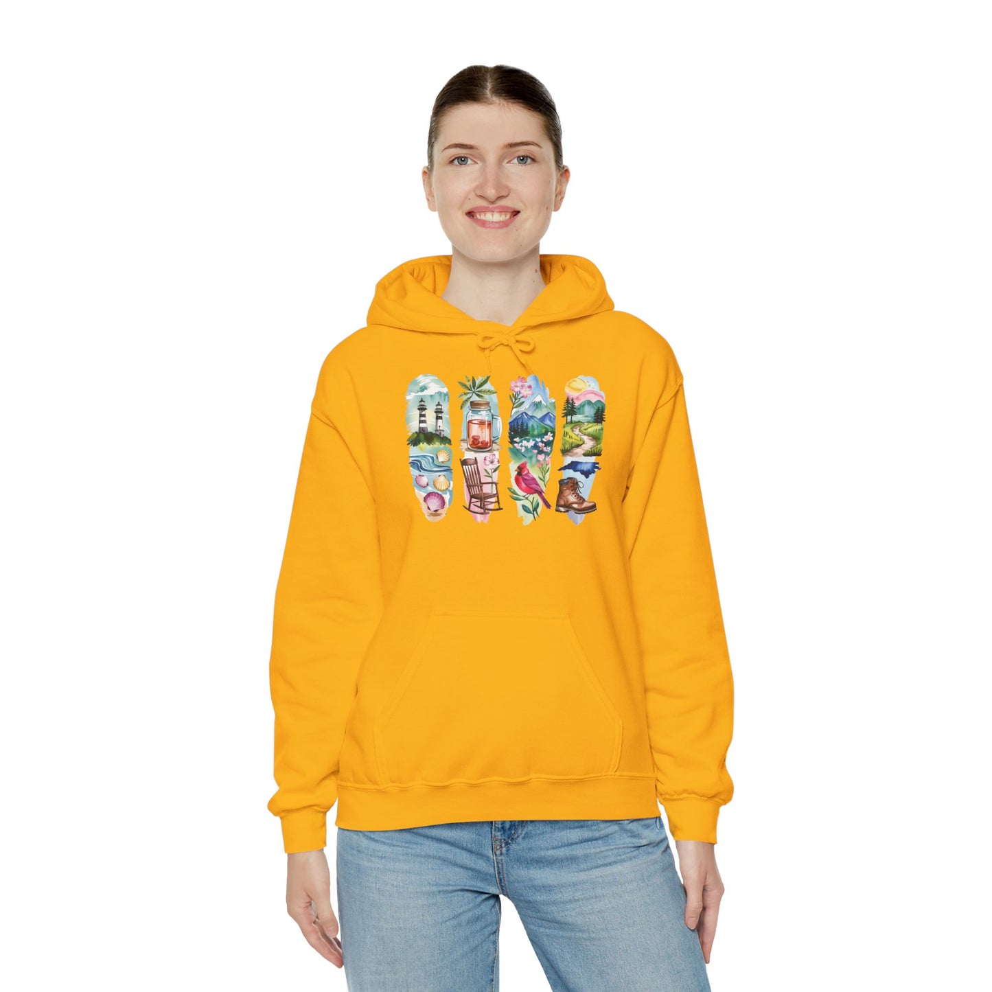 North Carolina Nature Hoodie – Unisex Sweatshirt for Nature Lovers