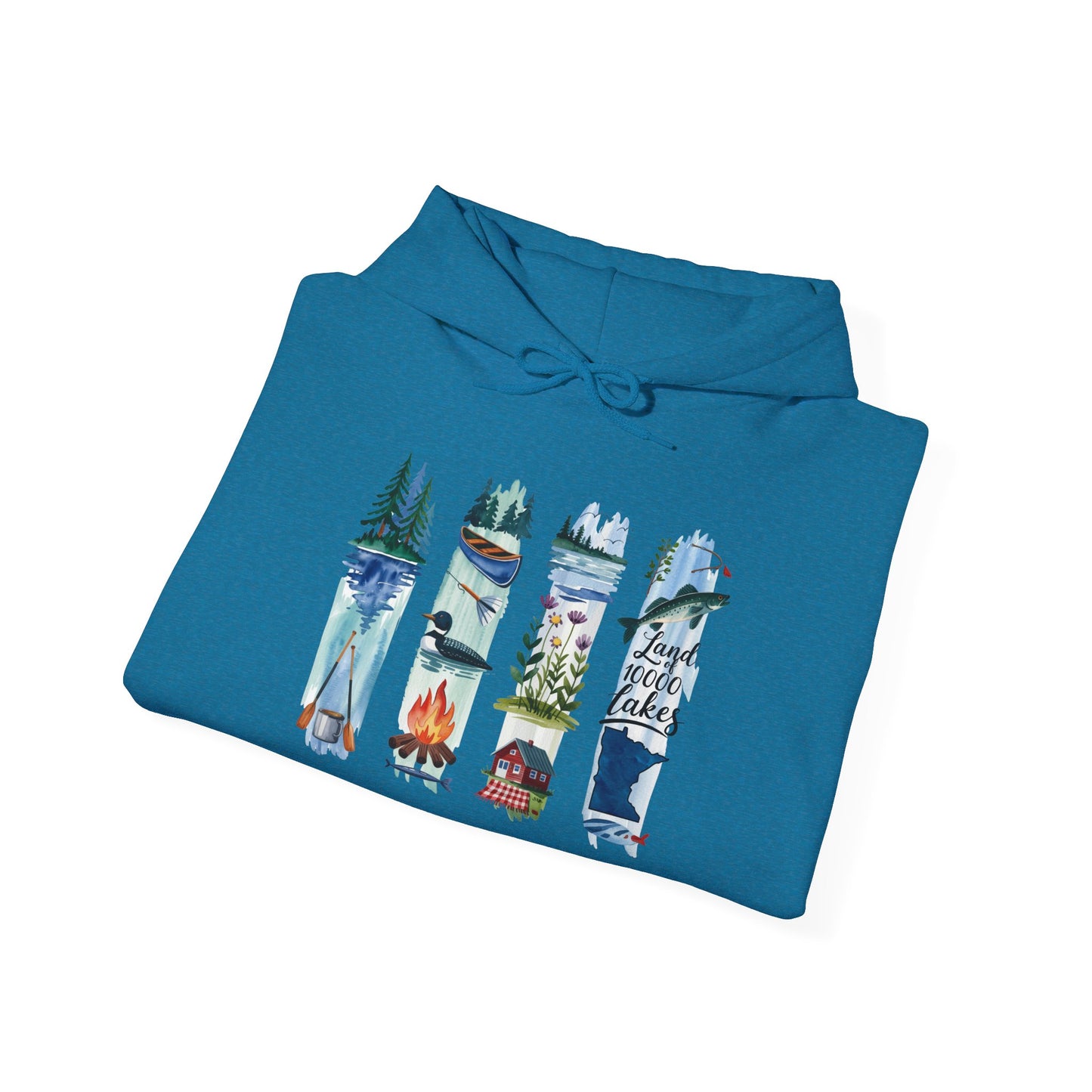Minnesota Nature Hoodie – Unisex Sweatshirt for Forest & Lake Lovers
