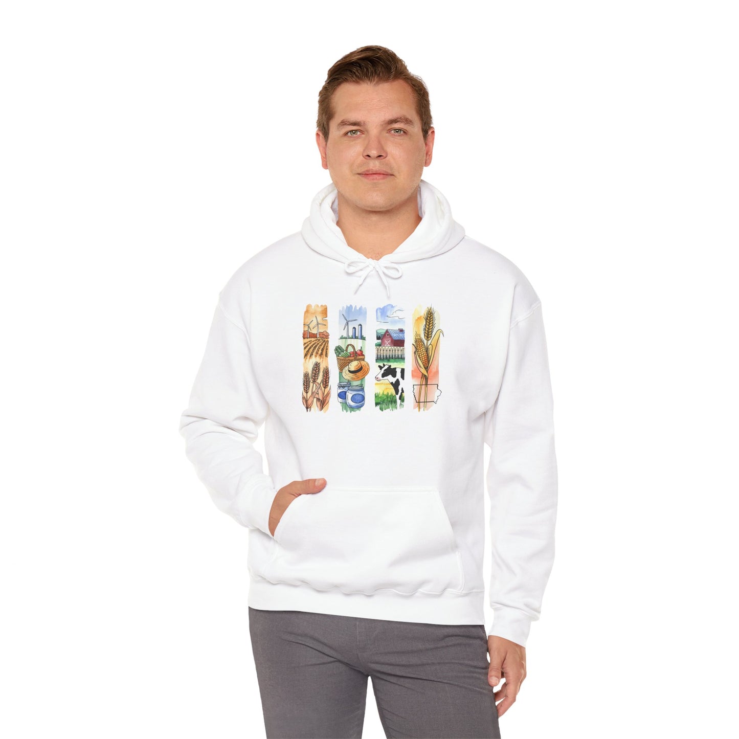 Iowa Nature Hoodie – Unisex Sweatshirt for Lounging or Exploring