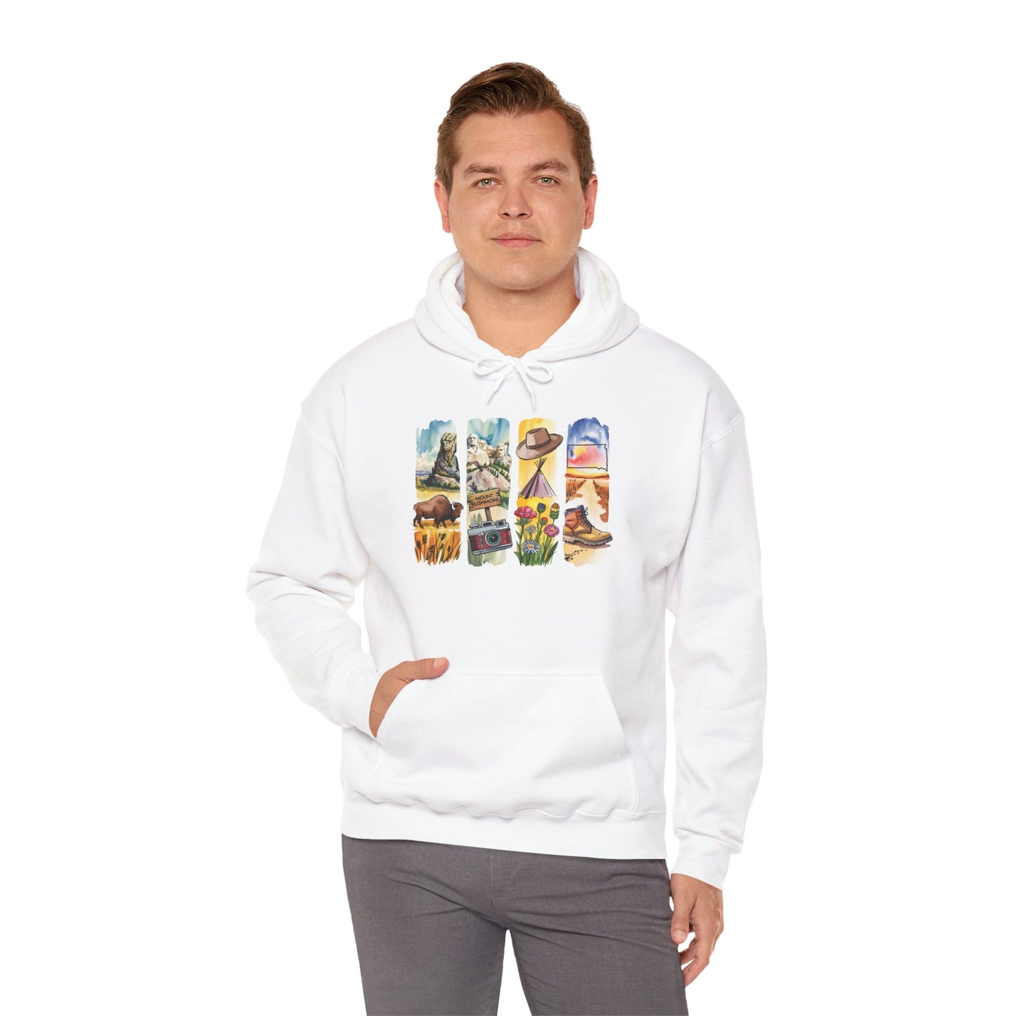 South Dakota Nature Hoodie – Unisex Sweatshirt for Outdoor Adventurers