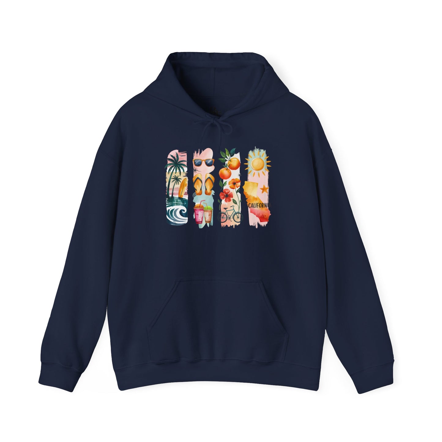California Nature Hoodie – Unisex Sweatshirt for Water & Mountain Adventurers