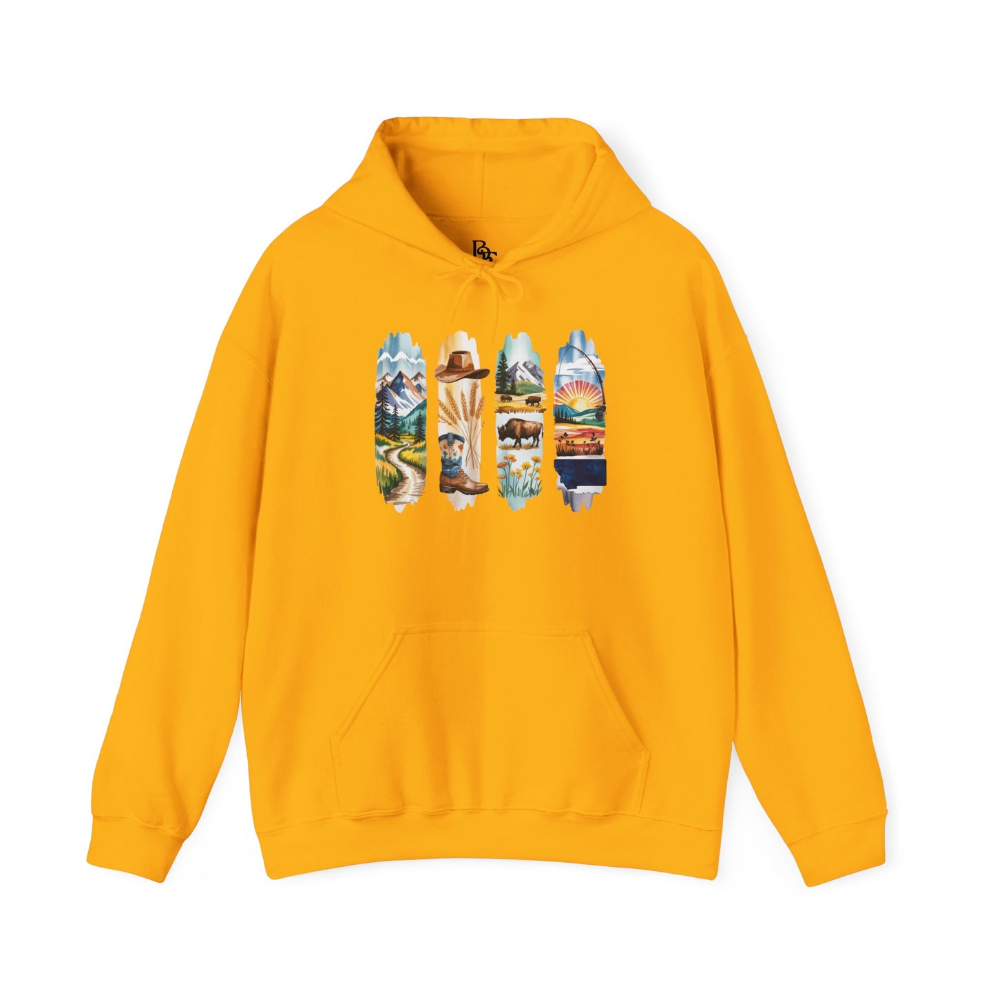 Montana Nature Hoodie – Unisex Big Sky Country Sweatshirt for Wilderness Lovers
