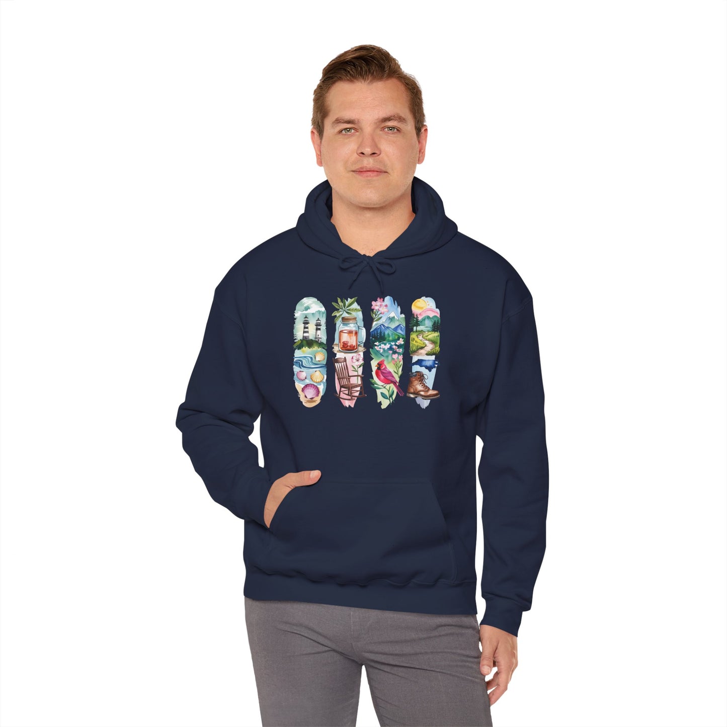 North Carolina Nature Hoodie – Unisex Sweatshirt for Nature Lovers