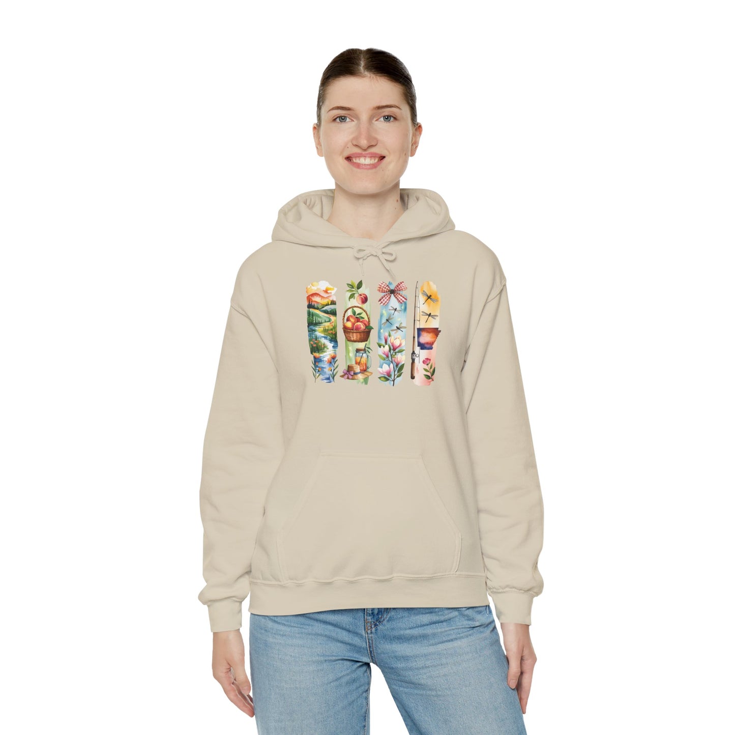 Arkansas Nature Hoodie – Unisex Sweatshirt for Forest & River Lovers